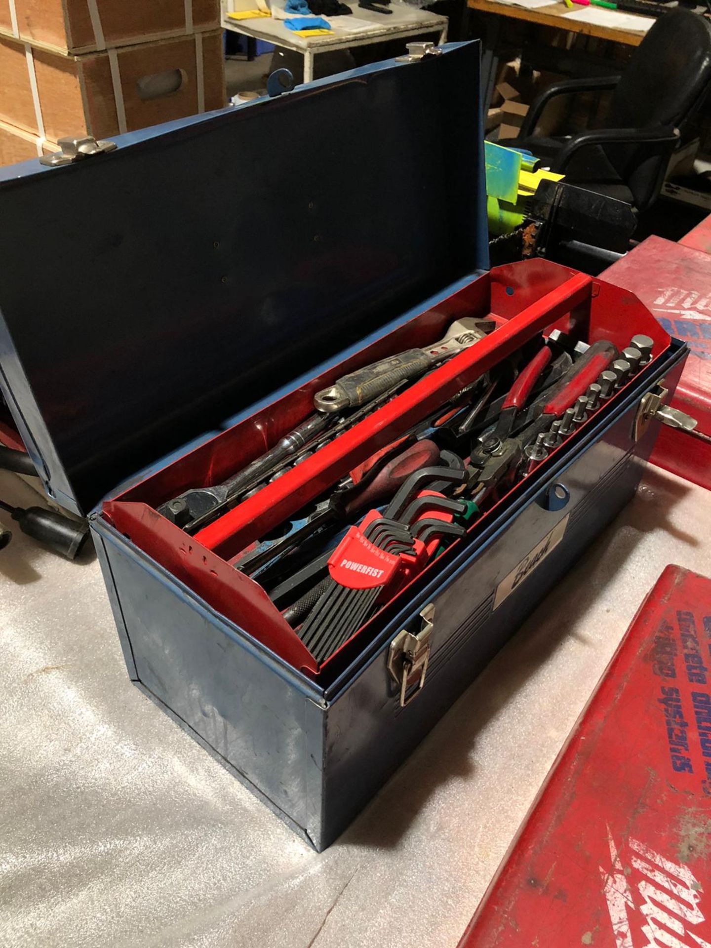 Beach Toolbox with Wrenches Allen Keys Socket Sets Cutters and more - Image 2 of 2