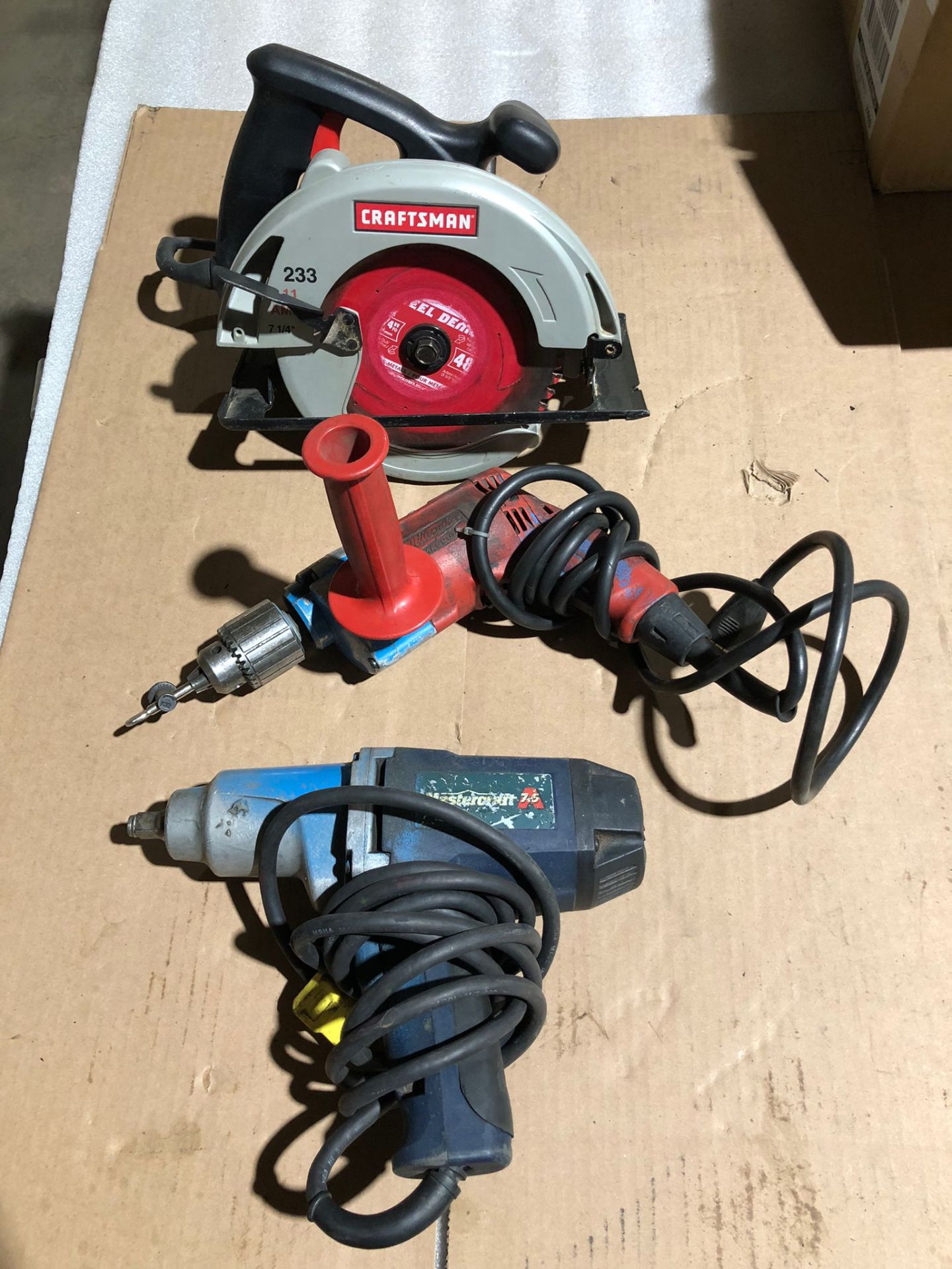 Lot of 3 (3 units) Milwaukee and more Hand Tools - Electric Impact driver, drill and Circular saw - Image 2 of 2
