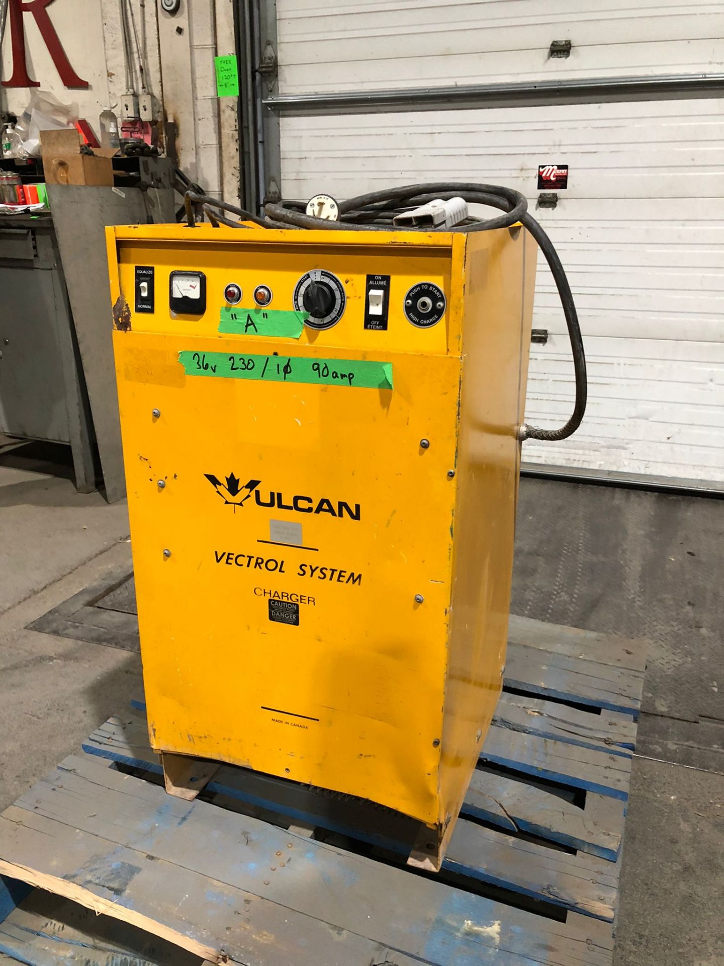 Vulcan Forklift Battery Charger 36V Unit - 90 amp - Image 2 of 2