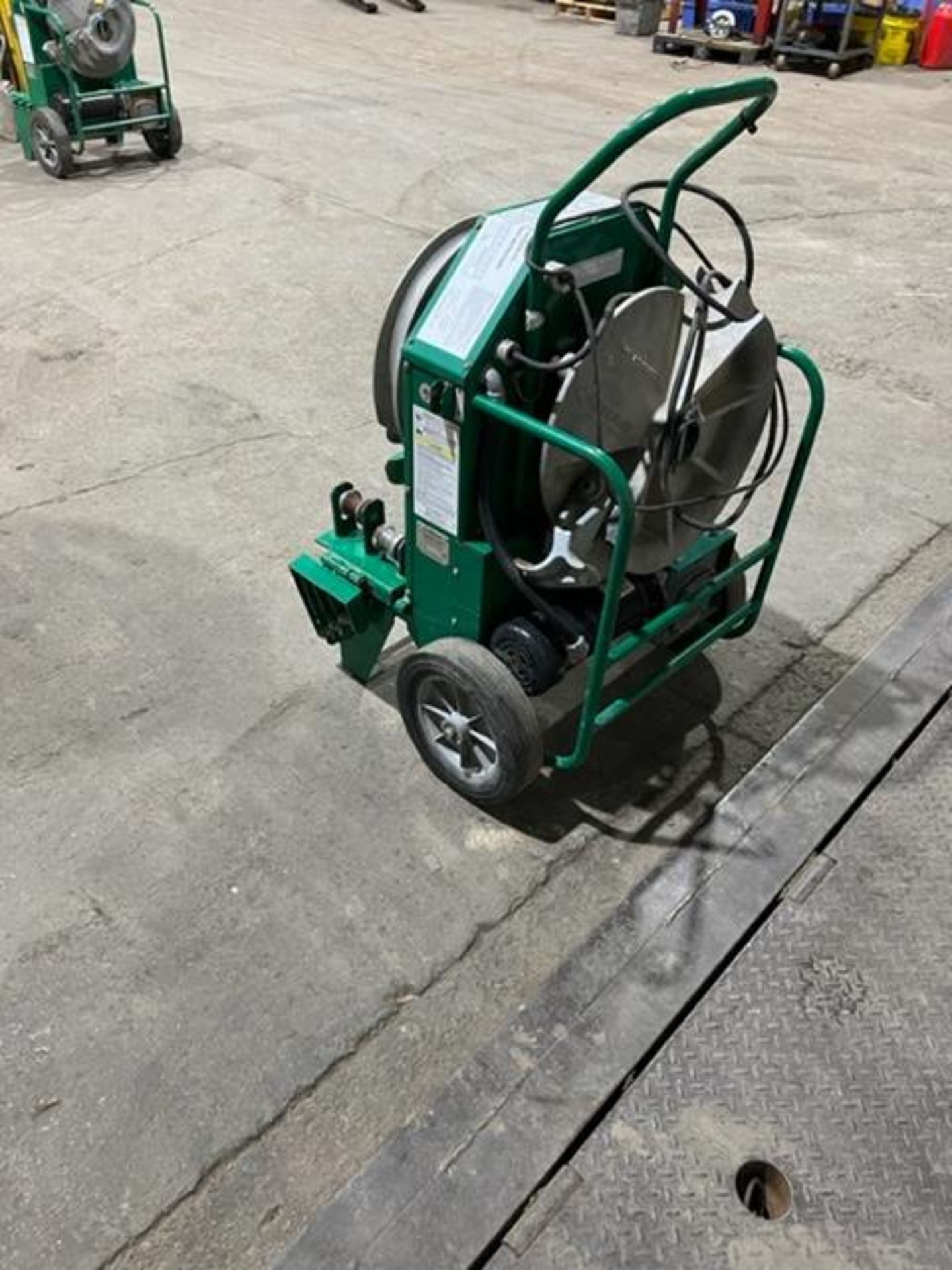 MINT Greenlee model 555C Electric Conduit Pipe Bender 1/2-2" capacity Unit with Die Complete 120V - Image 2 of 2