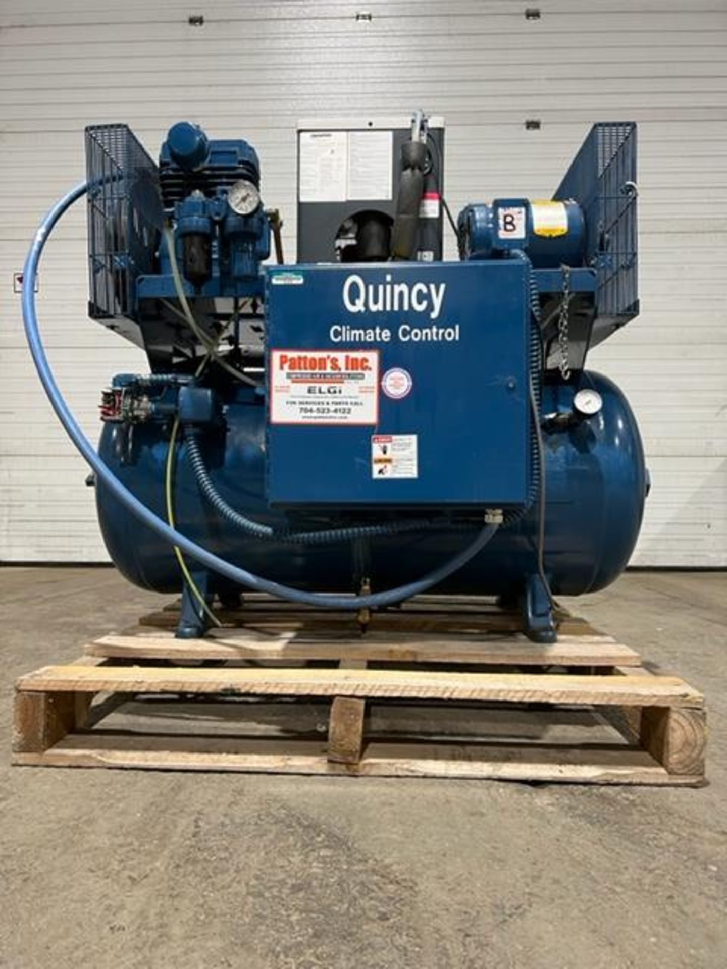 Quincy DUAL MOTOR Air Compressor Nice Unit that is DUAL ACTING - Image 4 of 4