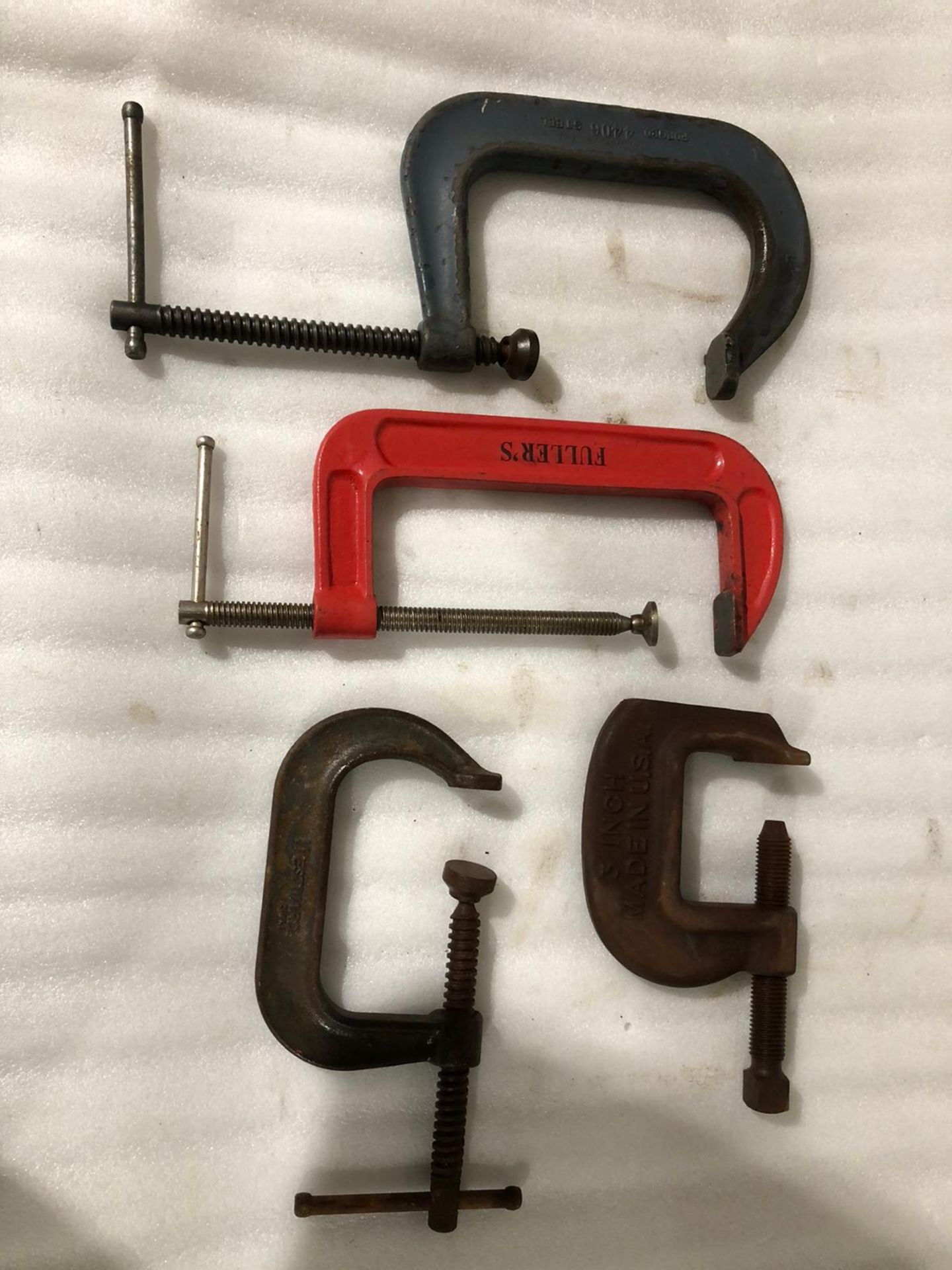 Lot of 4 C-Clamps Units