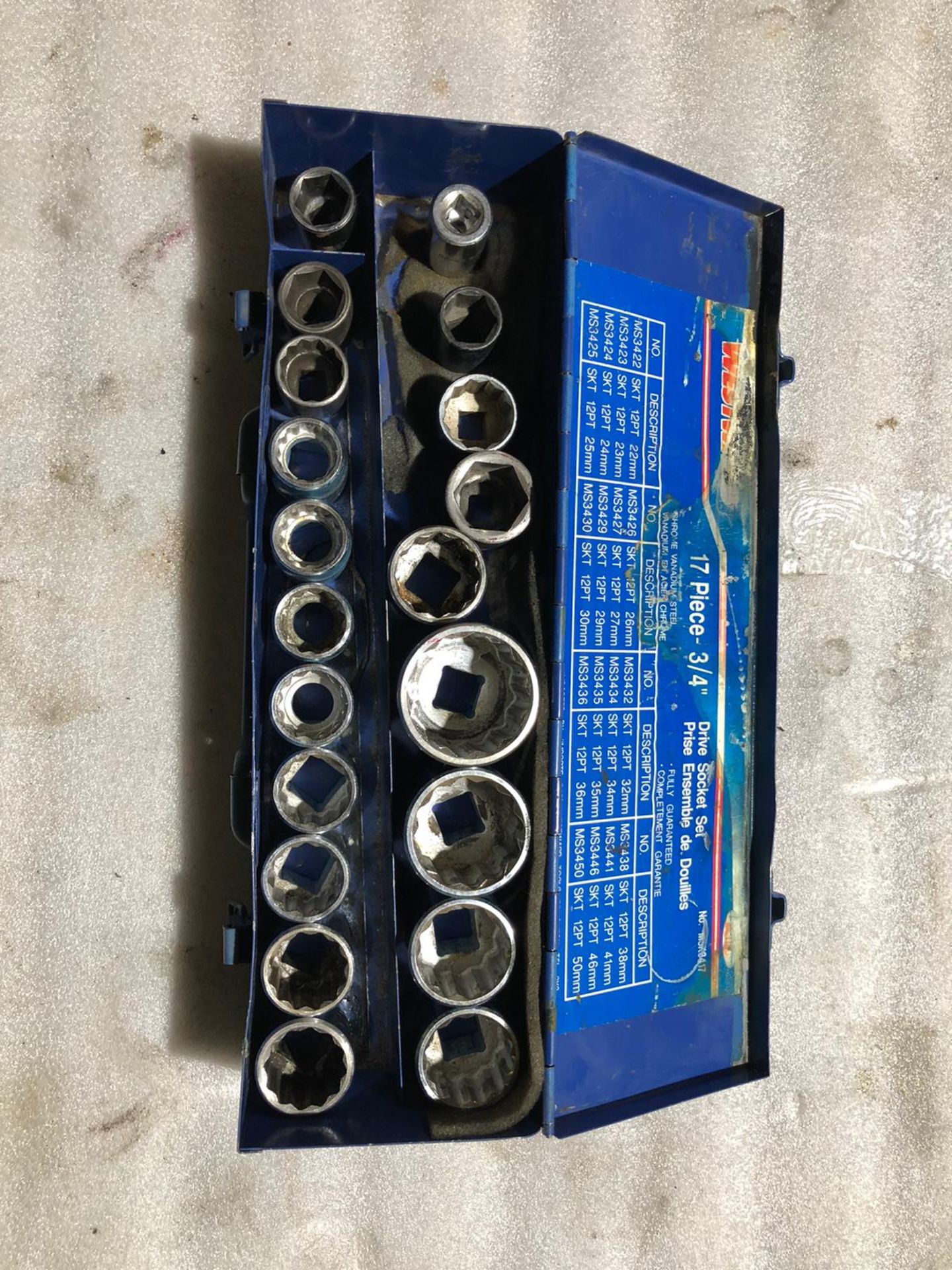 Full set of Driver Socket Set in Case *** FROM 5-STAR RIGGING