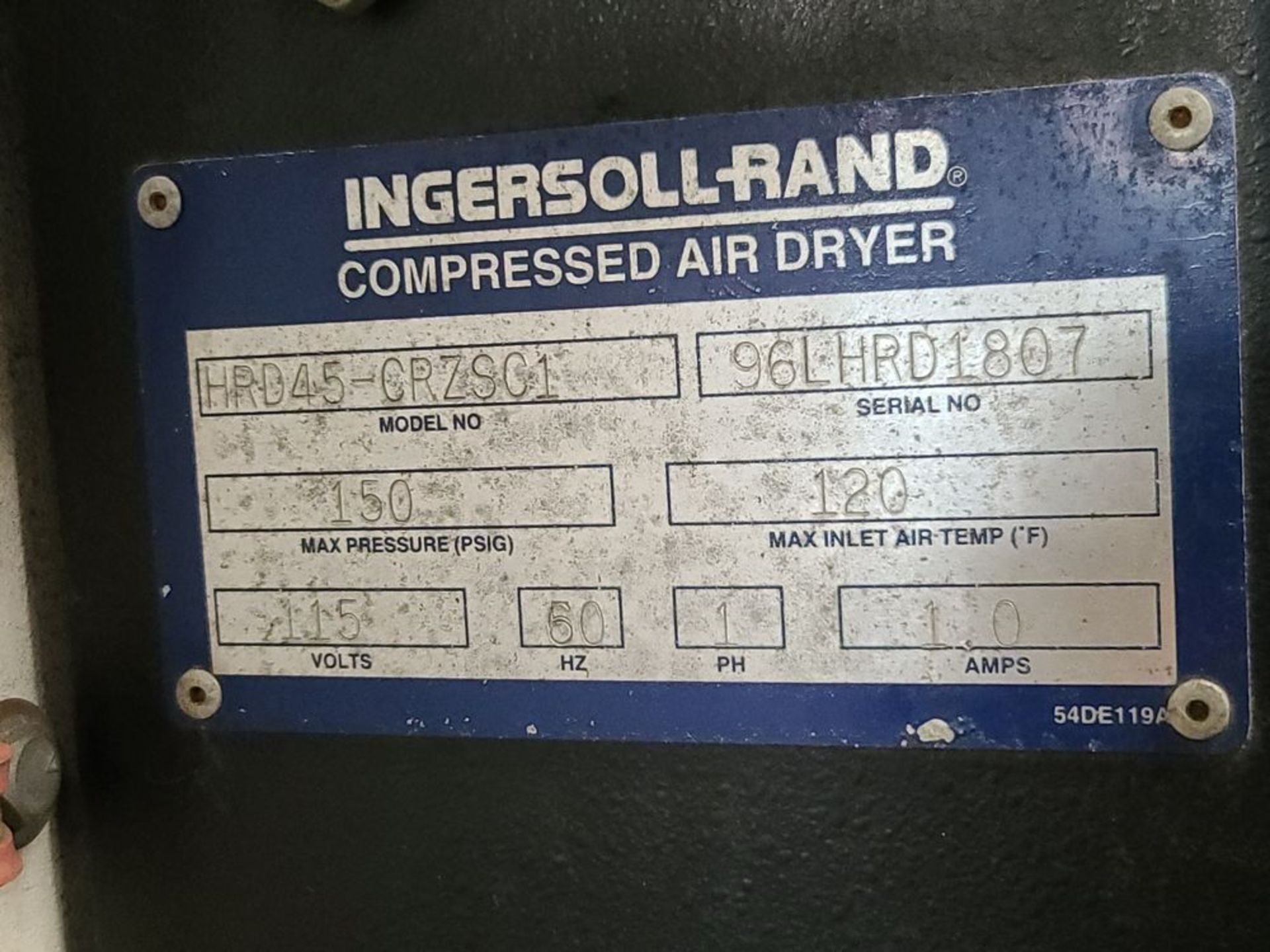 Ingersoll Rand Desiccant Air Dryer, Compu-Purge Controls, US Equipment Company, Twin - Image 5 of 5