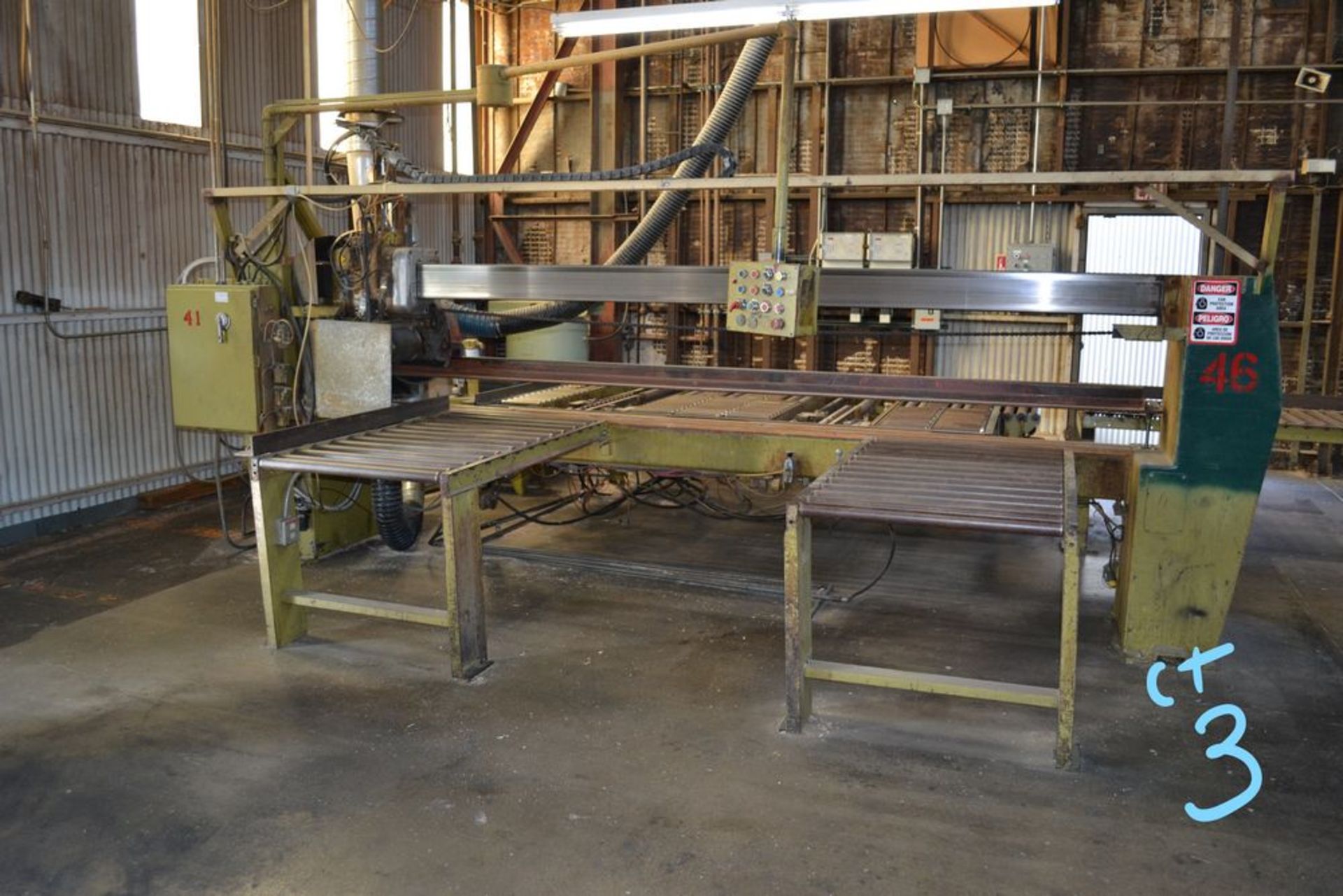 Cain Over Beam Panel Saw, 10' Cap. w/