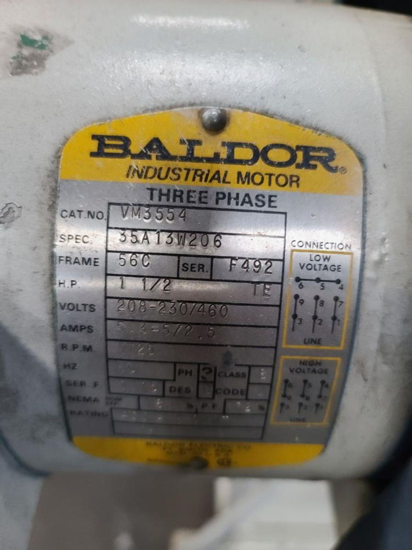 Fletcher mod. FM-84, 5' Slitter, 1-1/2 H.P. with Allen Bradley Adjustable Frequency motor drive, - Image 4 of 5