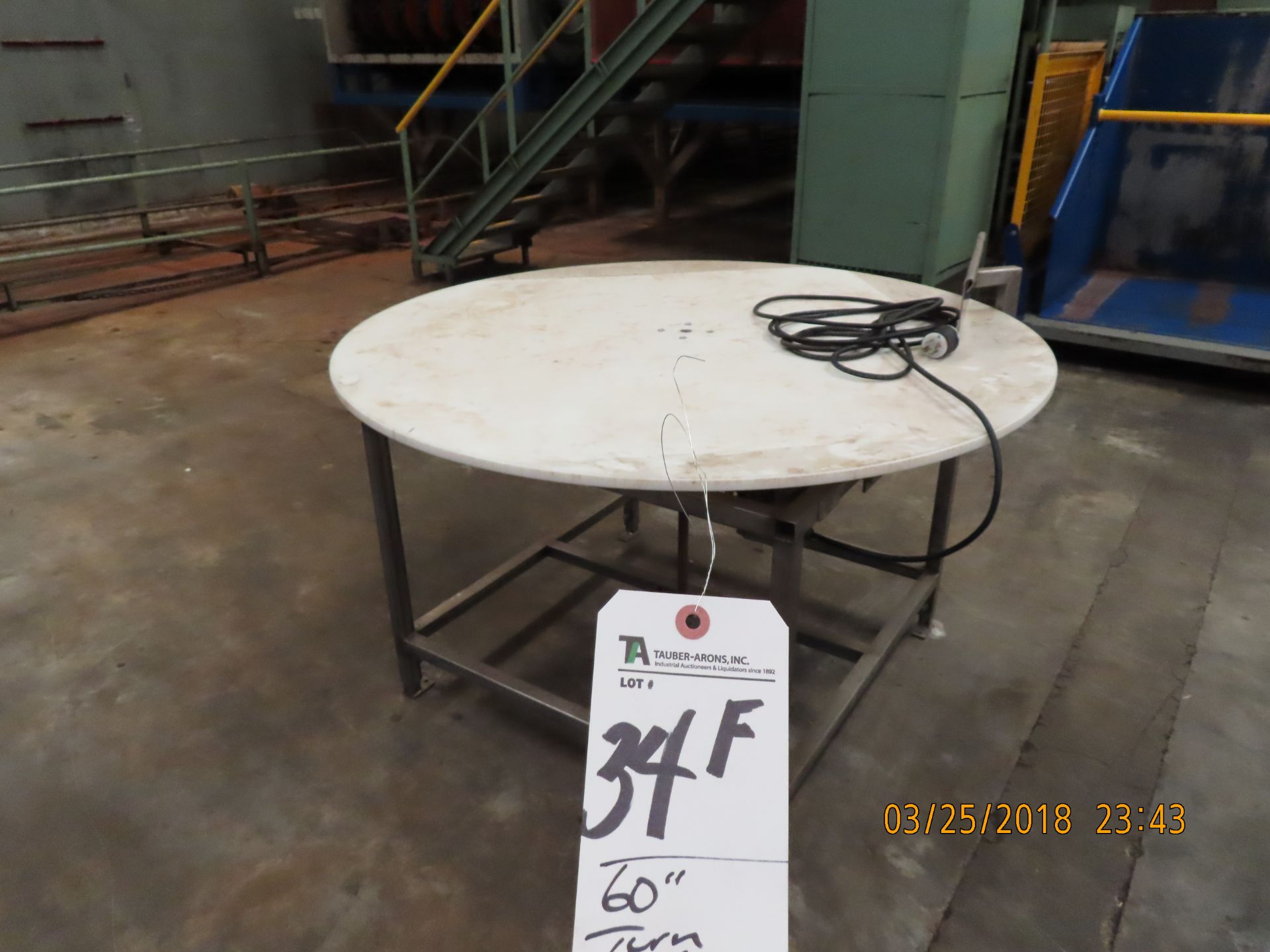 Fox Solutions Turn Table, Approx. 60'' Dia. S/N T1035