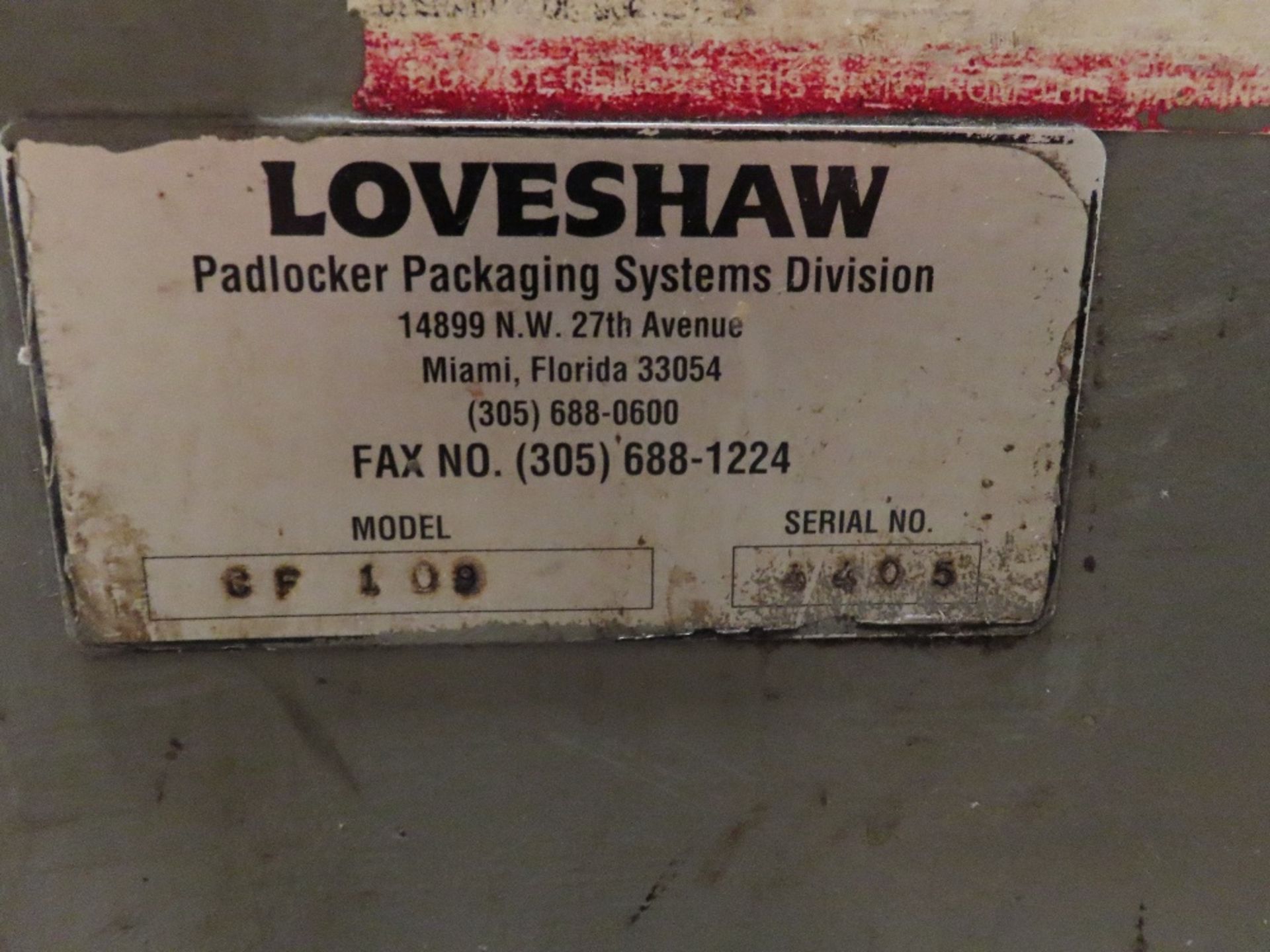 (Lot) Loveshaw Mod. CF109, Case Erector w/ Loveshaw Stuffer, Gold Seal Labeler & Quattro Gluer - Image 5 of 9