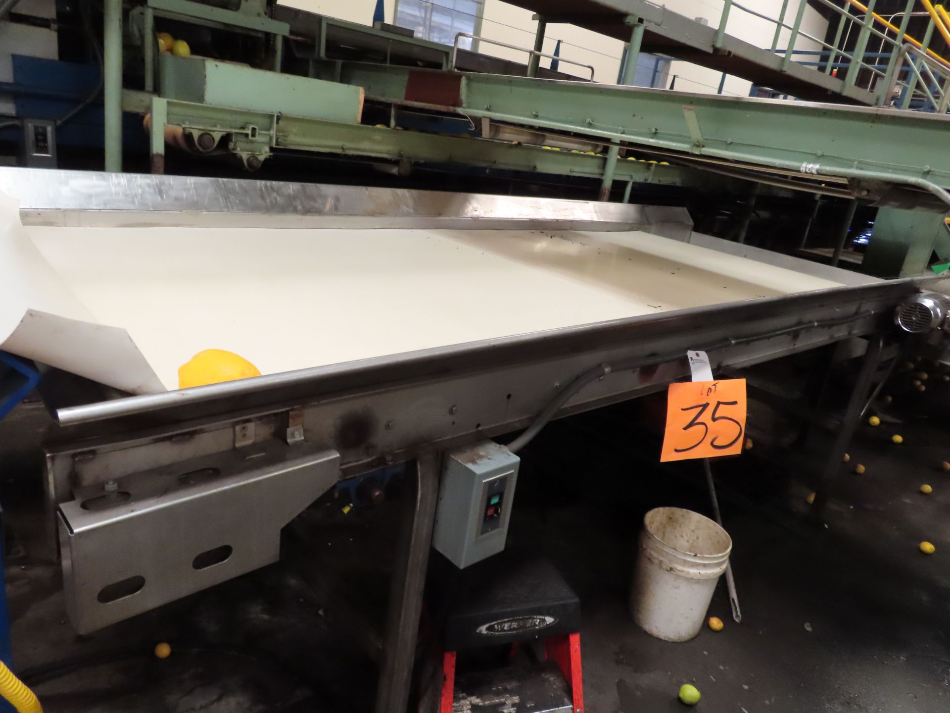 60'' x 132'' Transfer Power Belt Conveyor & Hydraulic Tote Dumper - Image 3 of 3