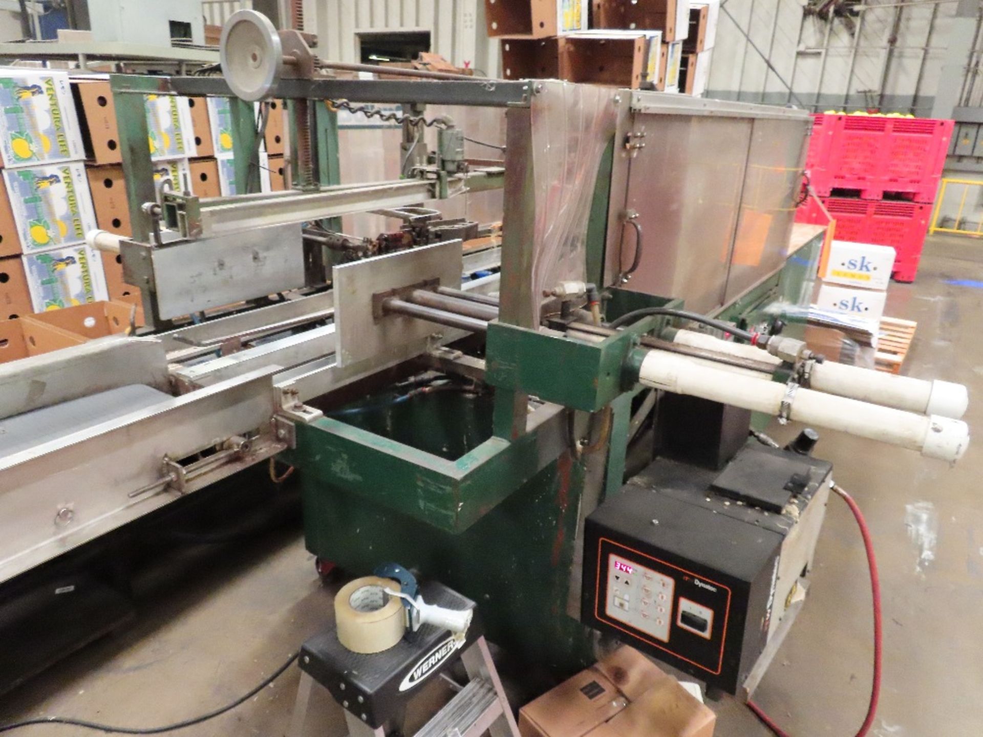 (Lot) Loveshaw Mod. CF109, Case Erector w/ Loveshaw Stuffer, Gold Seal Labeler & 12'' x 68'' - Image 2 of 6