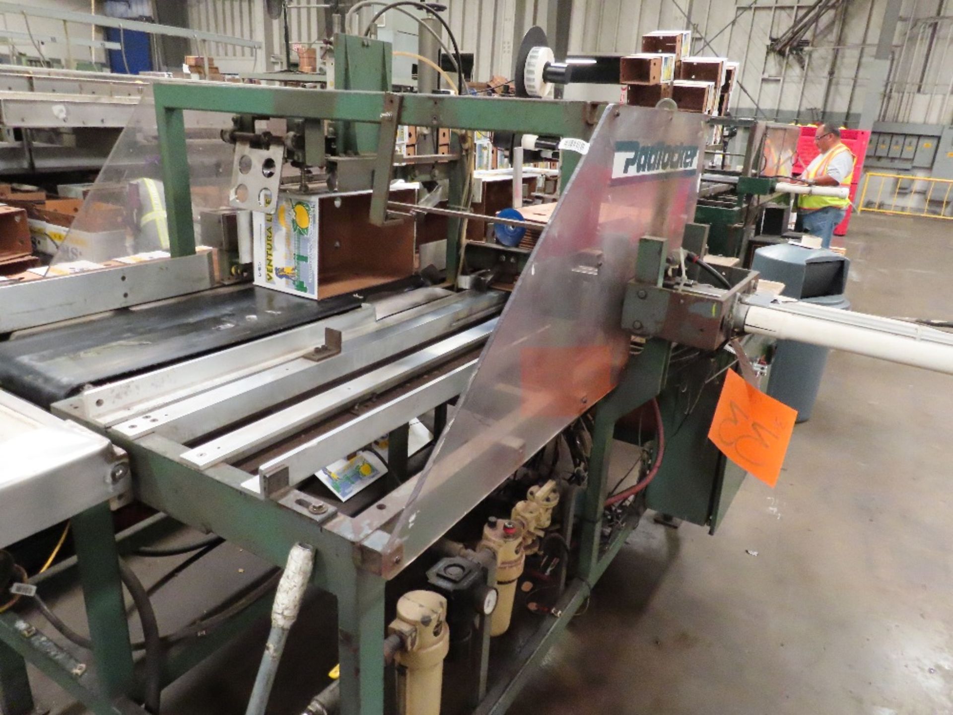 (Lot) Loveshaw Mod. CF109, Case Erector w/ Loveshaw Stuffer, Gold Seal Labeler & 12'' x 68'' - Image 4 of 6