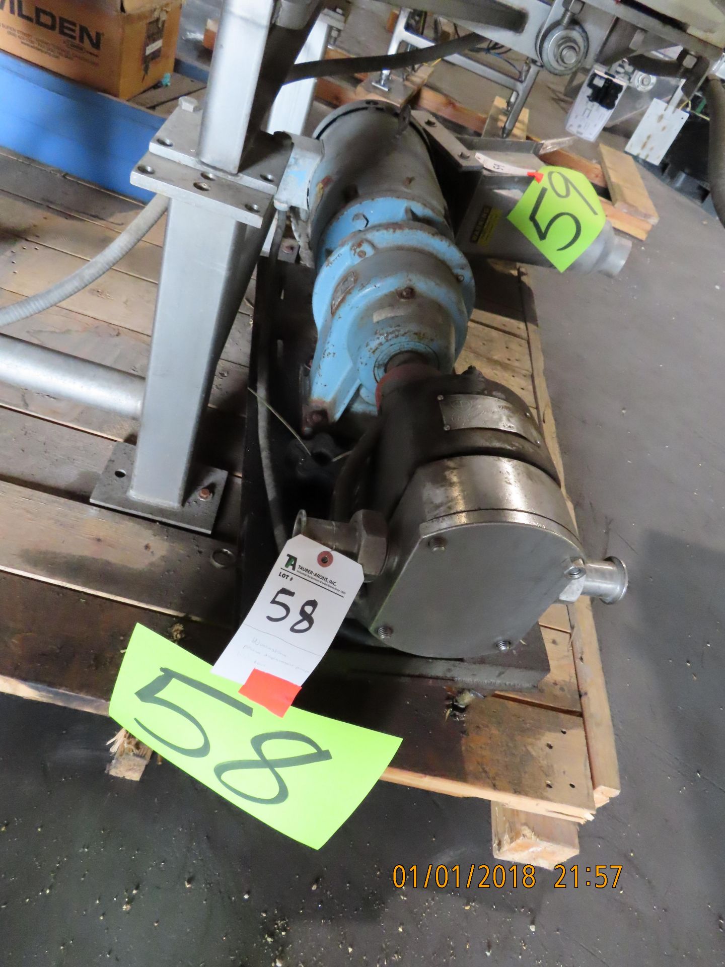 Waukesha Positive Displacement Pump Approx. 1 1/2'' In & OutLoading Fee: $30