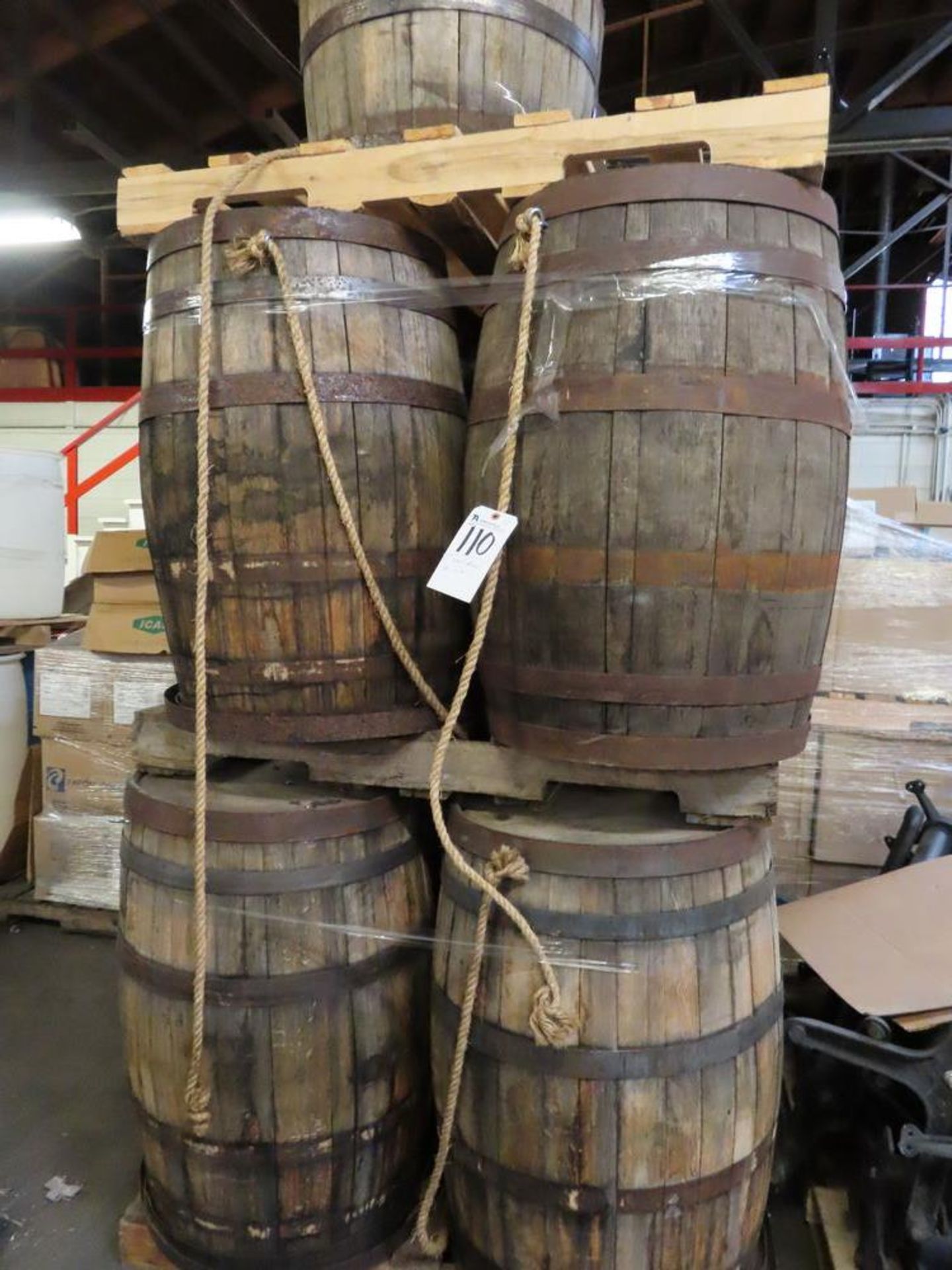 Wood Barrel, Approx. 55 Gal. Cap.