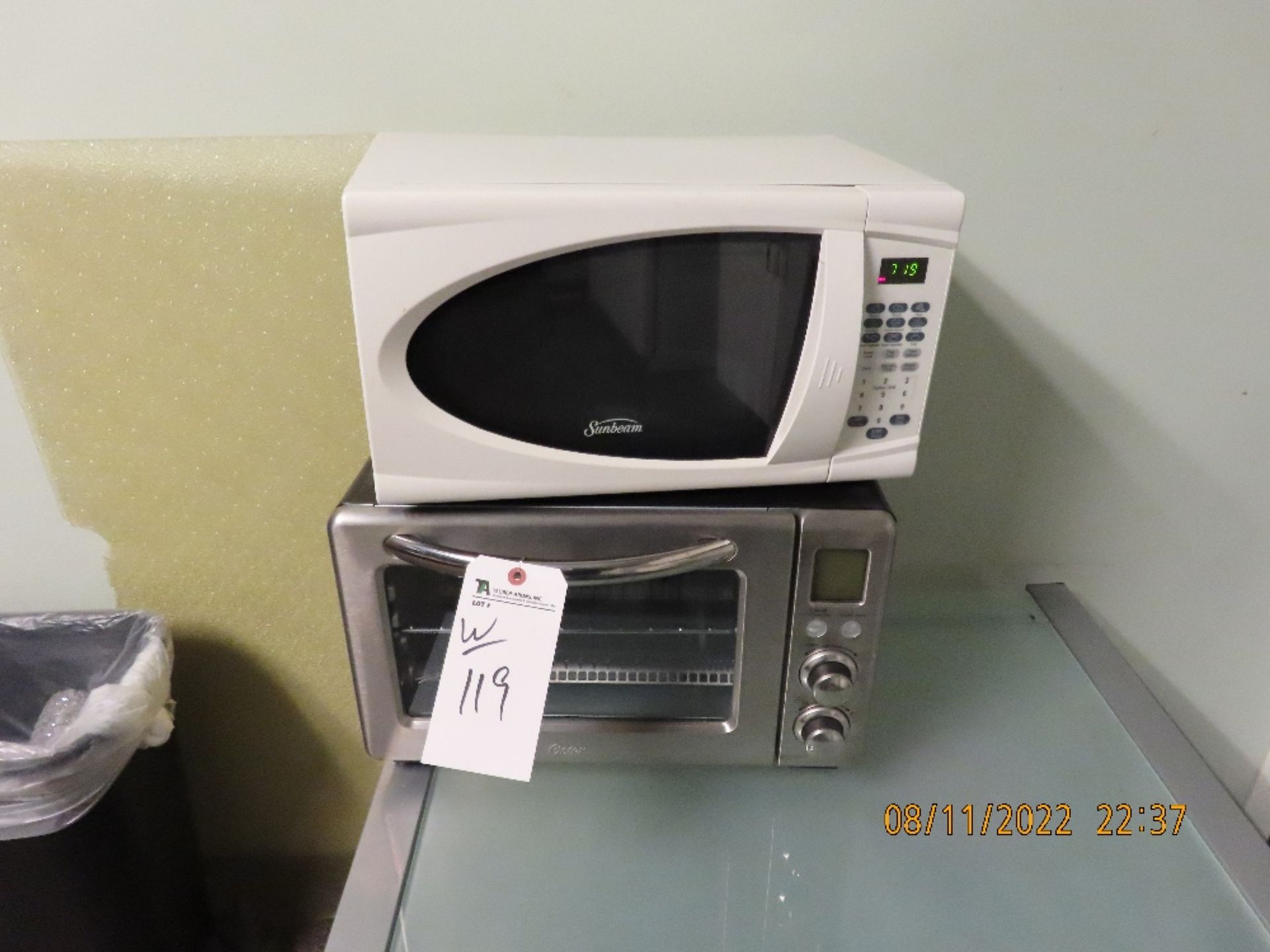 (Lot) Microwaves, Water Cooler - Image 2 of 2