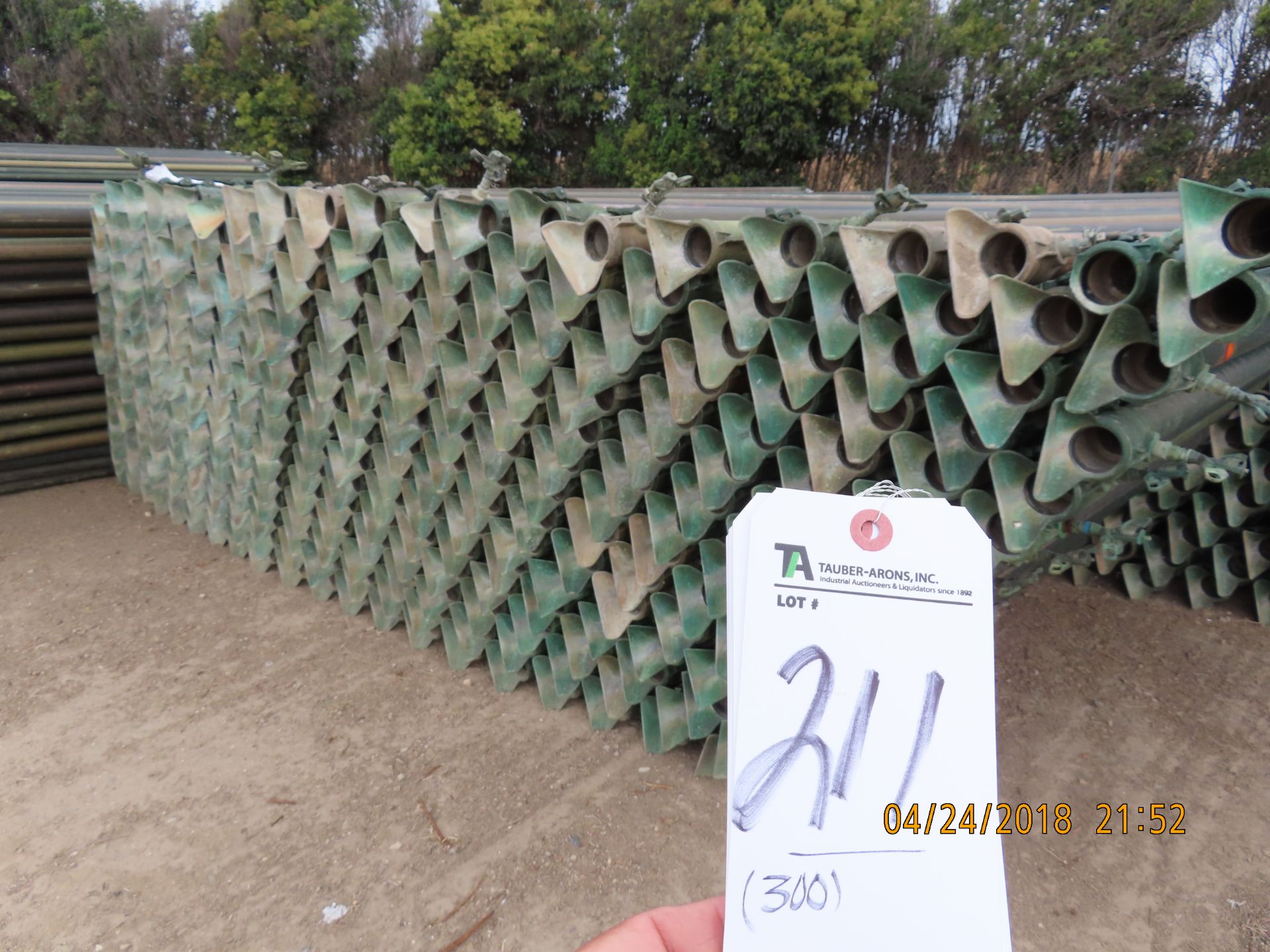 3'' x 30'L Irrigation Pipe w/ Sprinkler Heads Aluminum