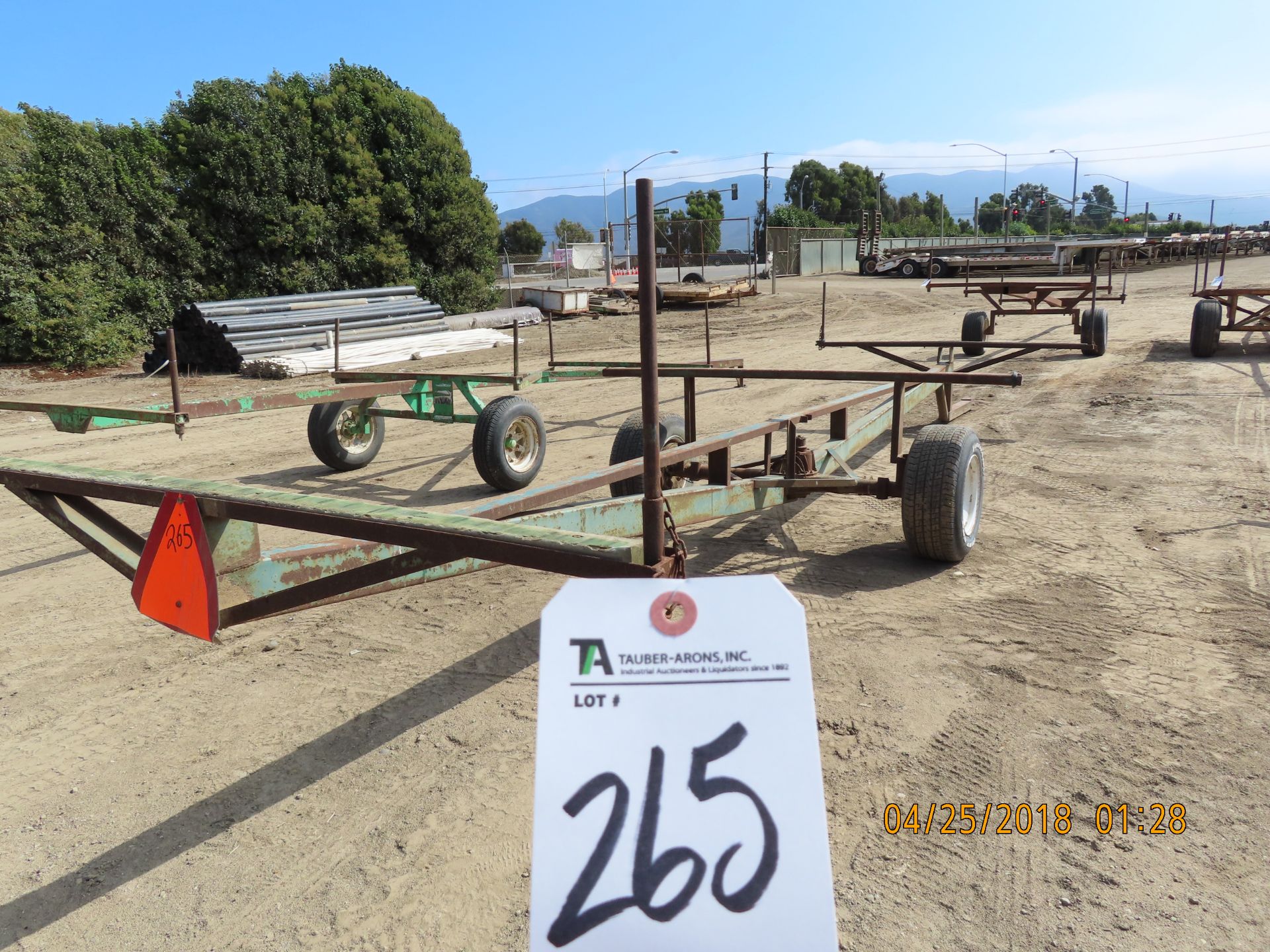 Approx. 8'W x 30'L Irrigation Pipe Trailer