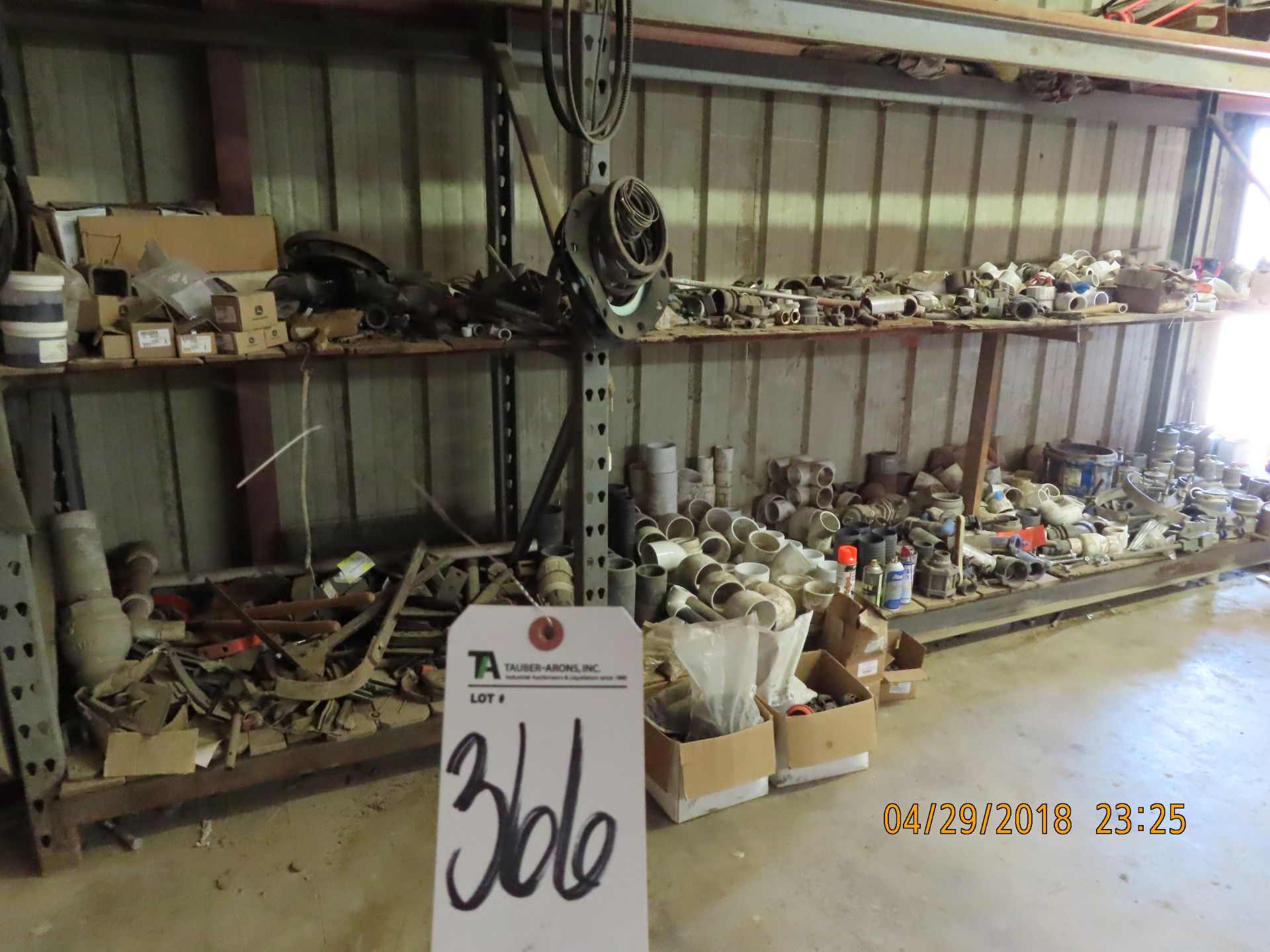(Lot) Mowers, Pallet Jacks, Pipe Fittings Electrical Boxes