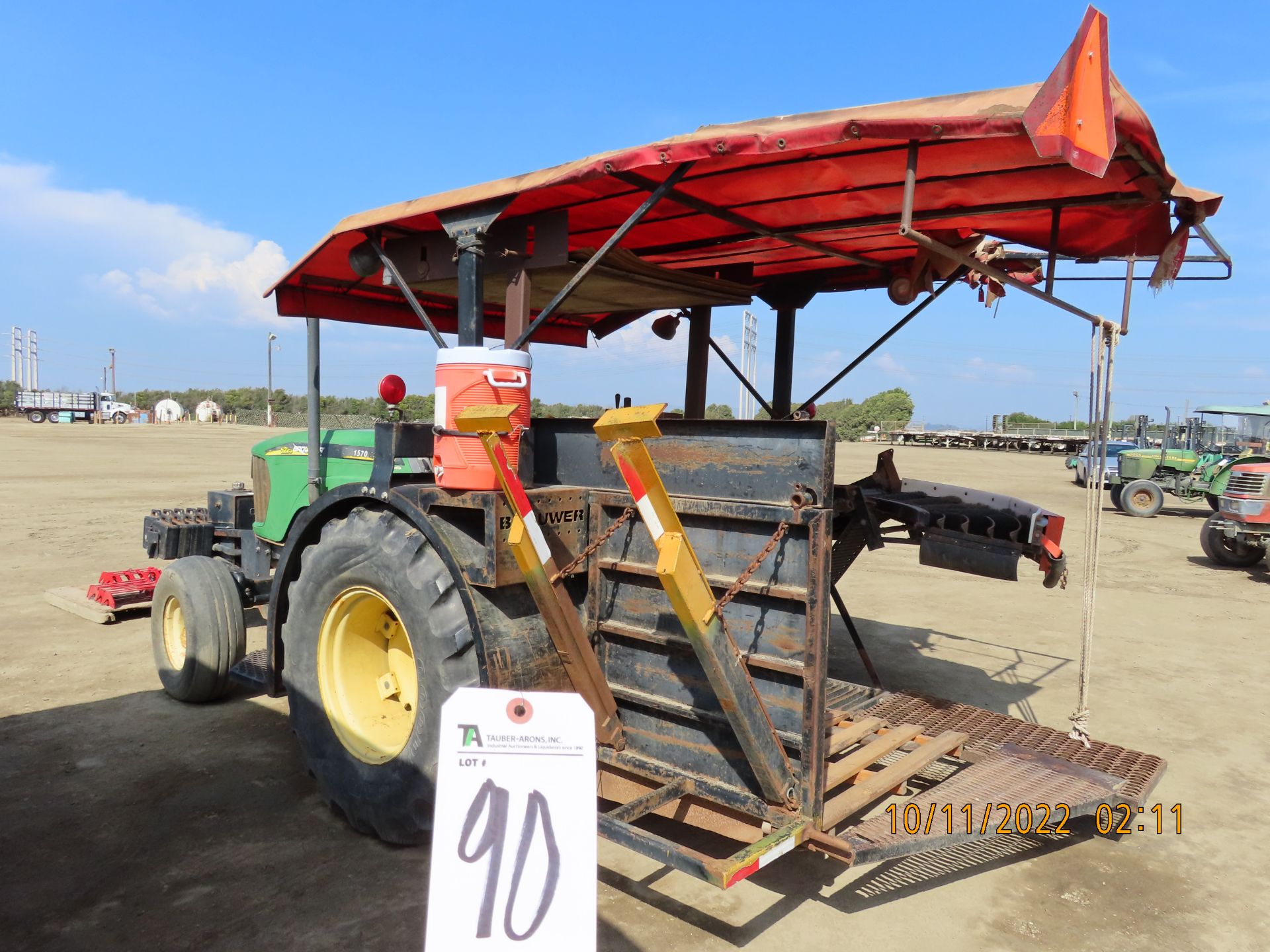 (2006) Brower 1570 Folding Sod Harvester w/ Electronic Eye & John Deere Tractor w/ Turf Tires; - Image 7 of 9