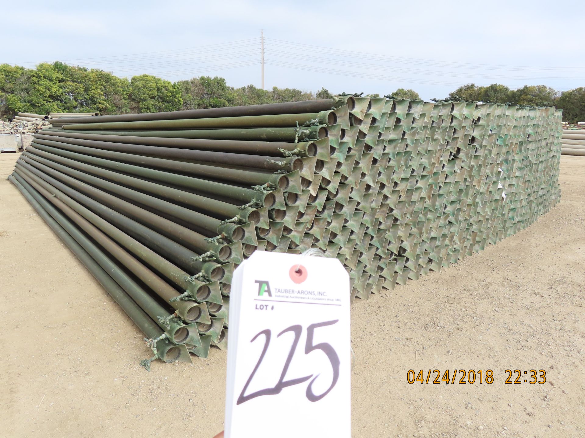 4'' x 30'L Irrigation Pipe w/ Sprinkler Heads Aluminum