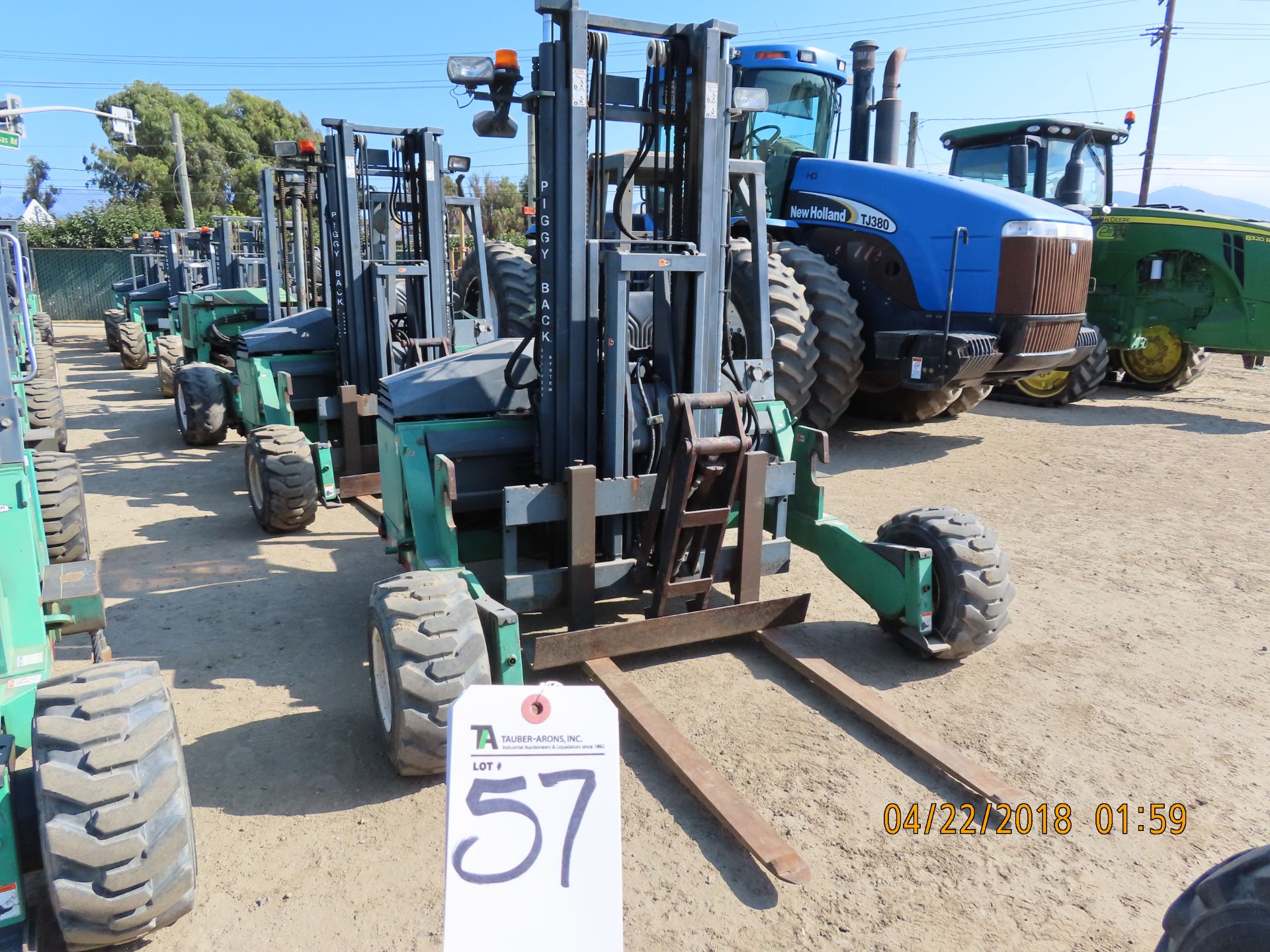 (2006) Princeton Type Z2-3TX, 4,500lb Cap. Piggy Back Forklift, Diesel; Hours: 1,928; S/N 112044 - Image 2 of 5