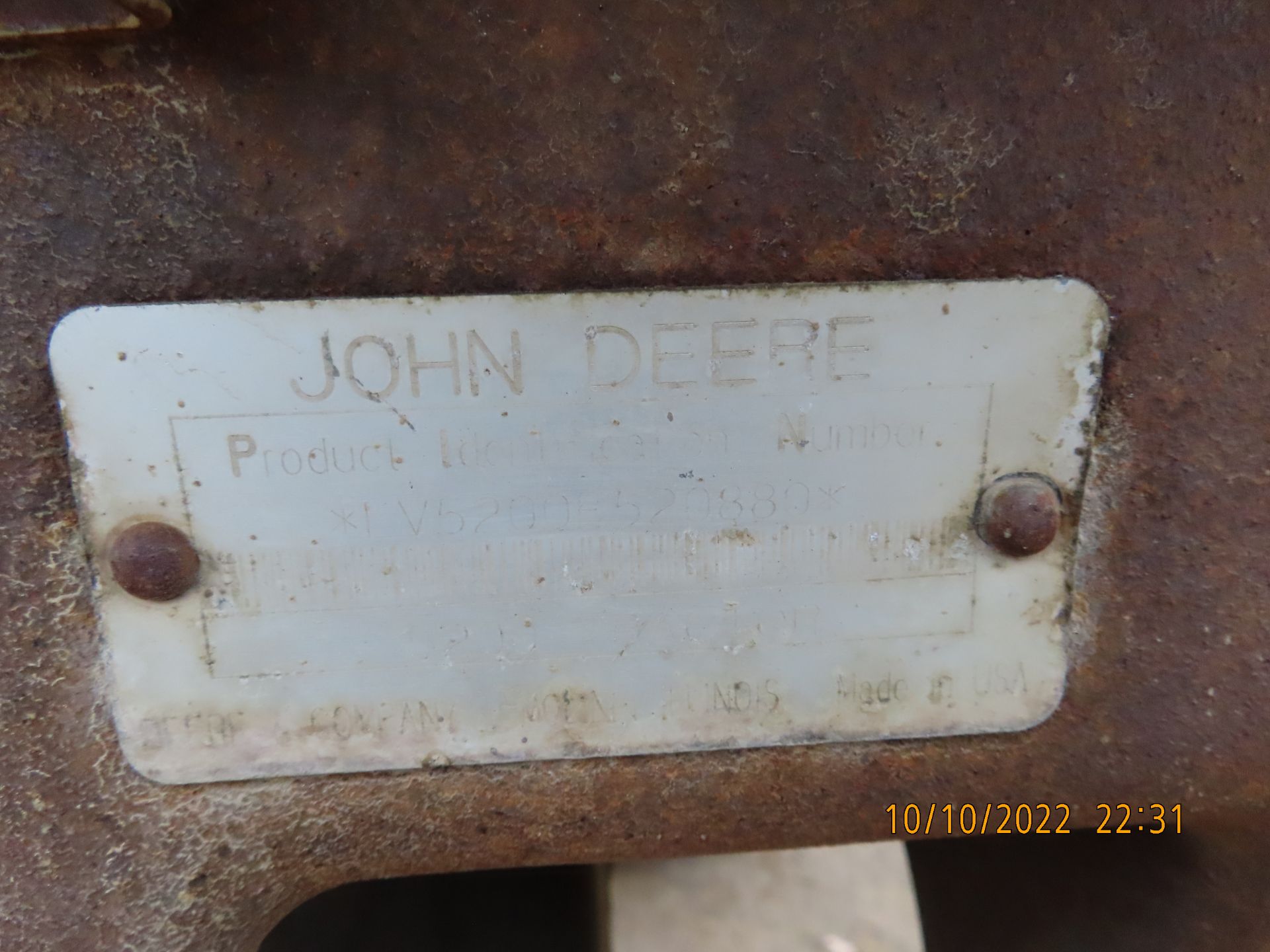 (1996) John Deere mod. 5200 Diesel Tractor w/ Turf Tires; Hours: 2,118; PIN: LV5200E520880 - Image 6 of 6