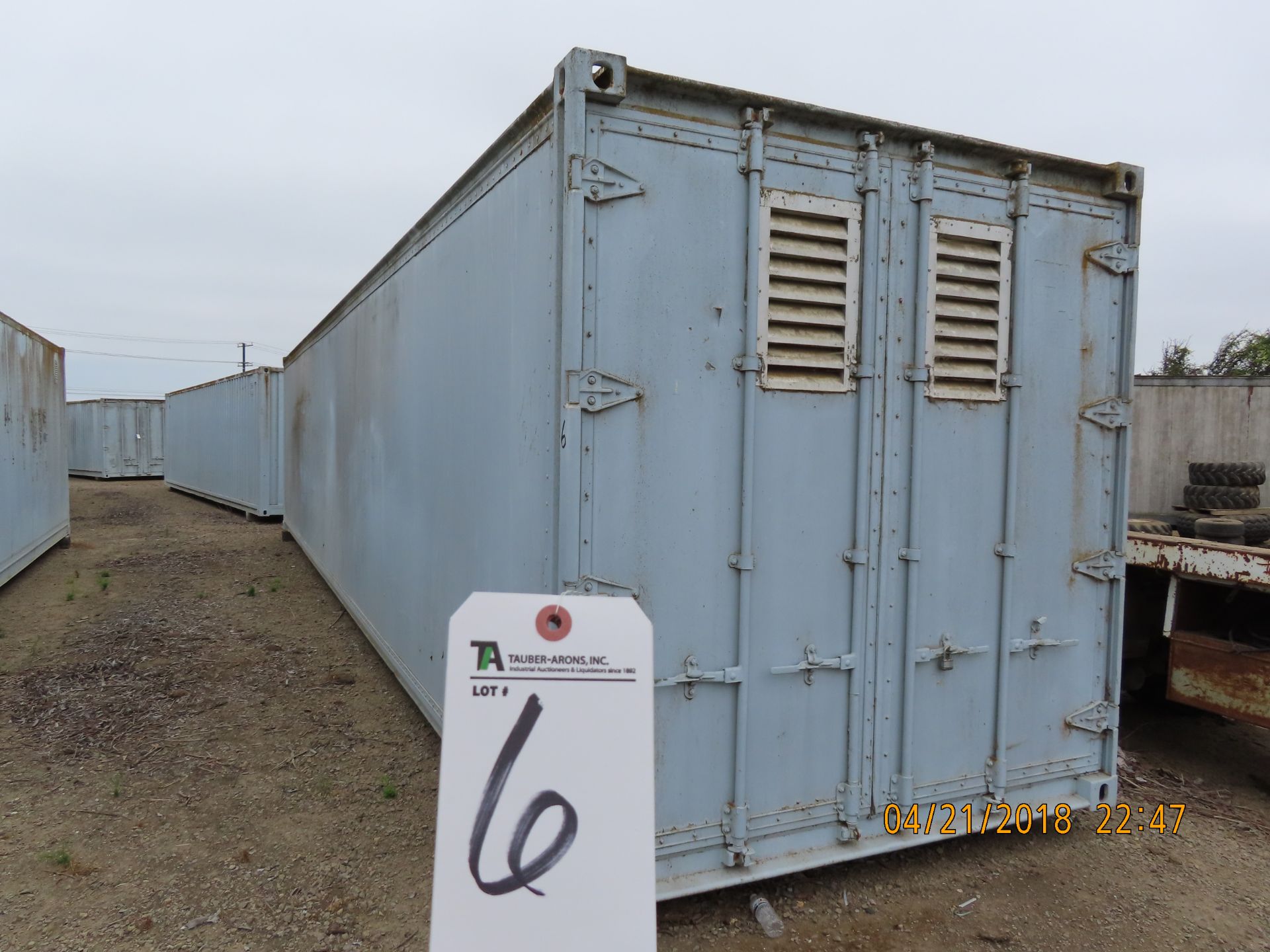 Storage Container, 8' x 8' x 40'L w/ Contents