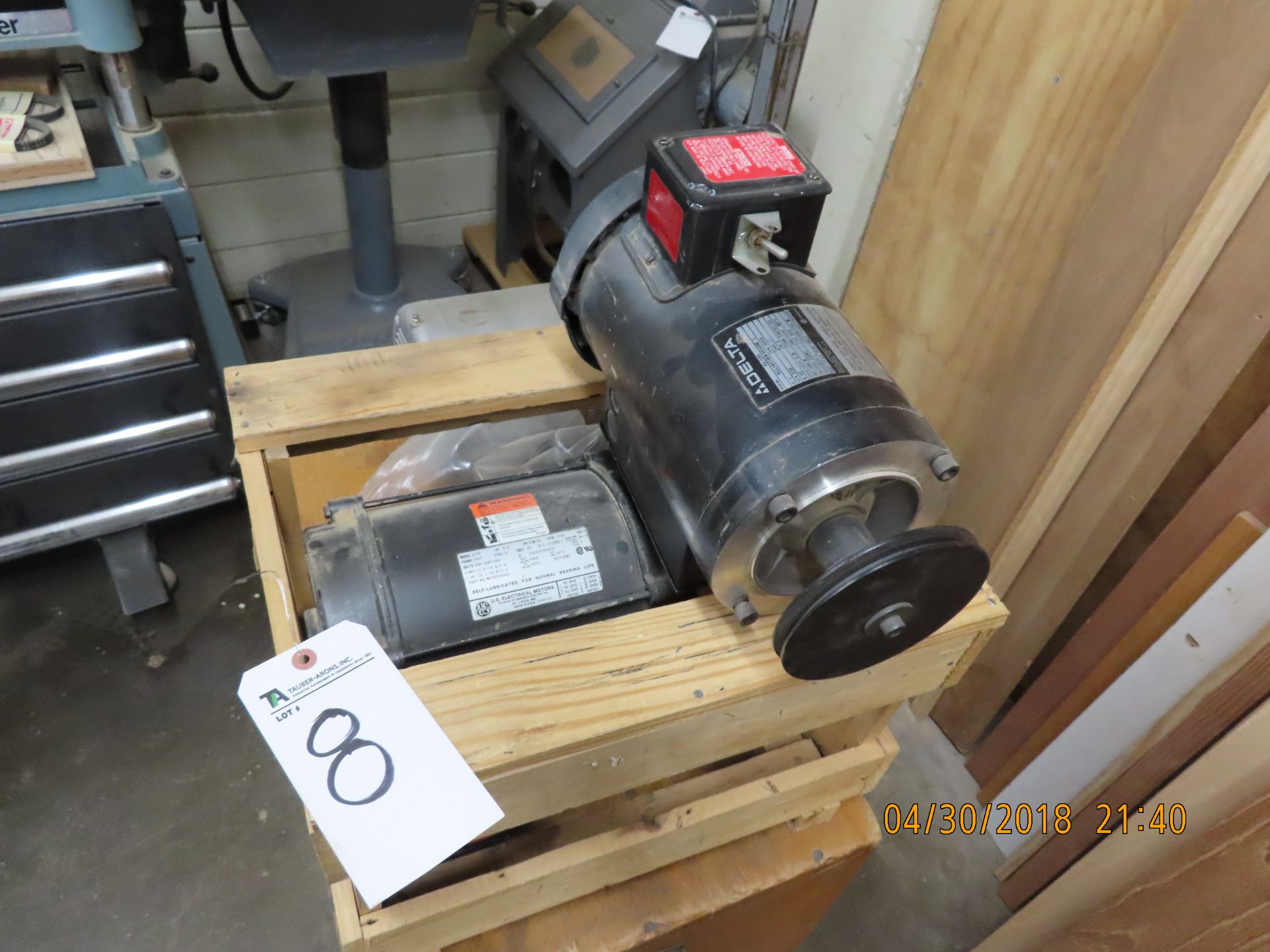 (Lot) Motors, 2hp, 3hp & 5hp