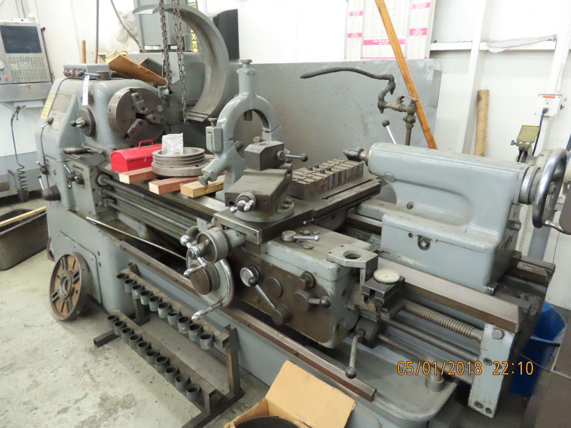 Okuma Lathe LS21X51 w/ 3-Jaw Chuck Steady Rest S/N 4307-13205540-1500/21''-59 (LOADING FEES: $250) - Image 2 of 3