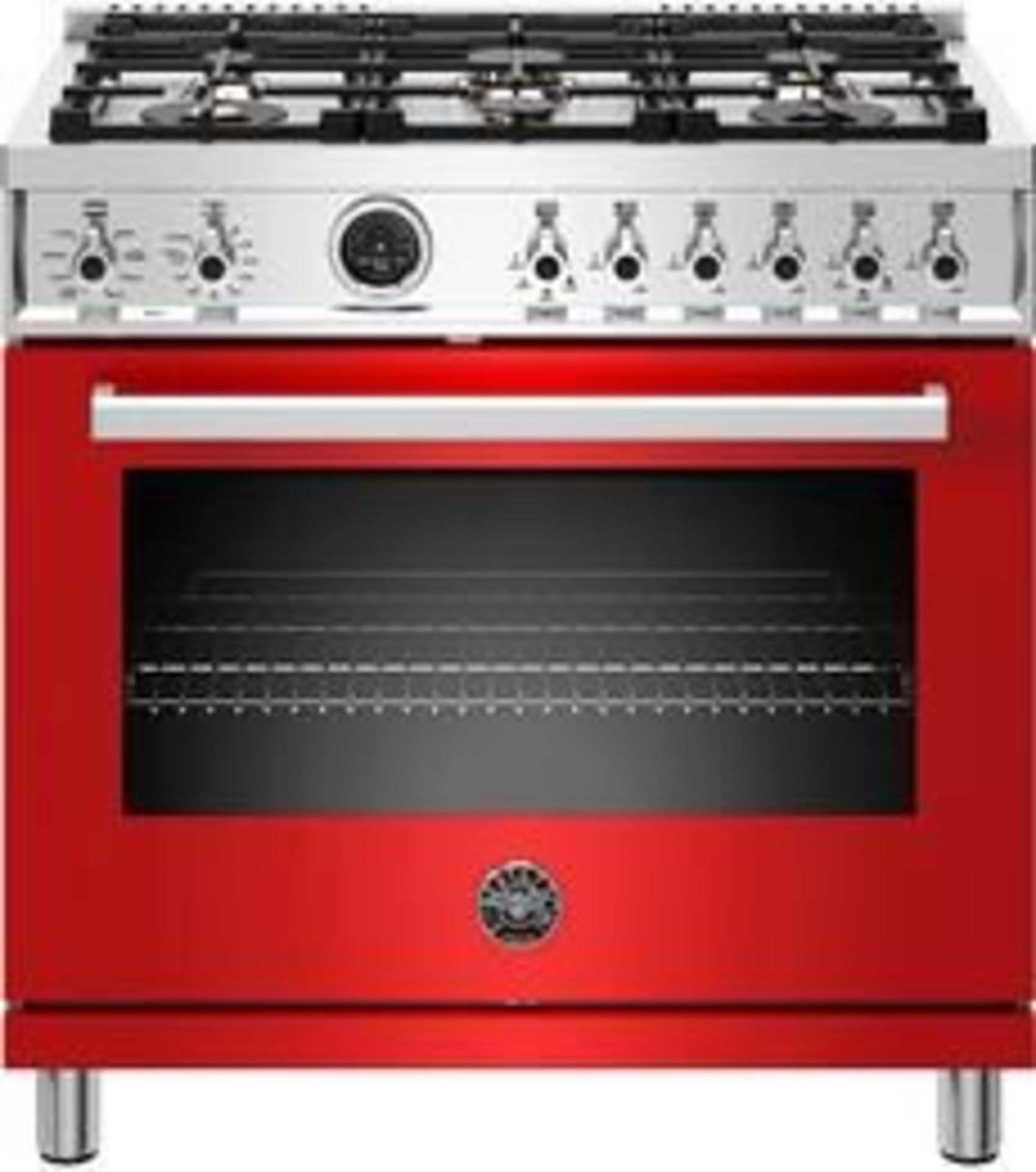 Bertazzoni mod. PROF366DFSROT, BZ-36'' Prof Series Range, Electric, Red