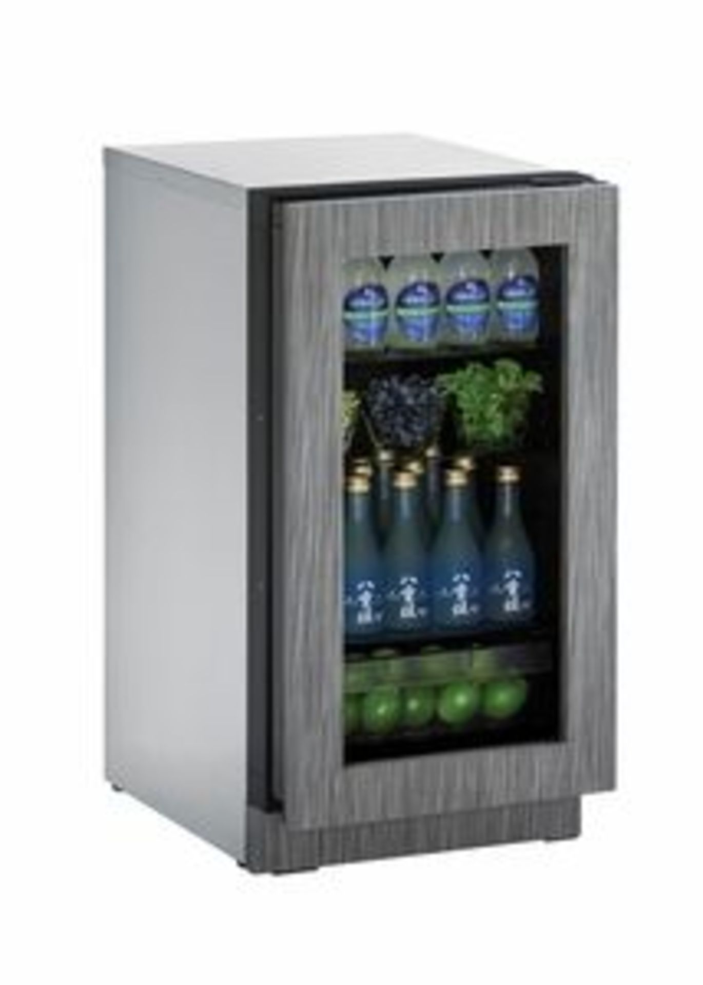 U-Line mod. 2218RGLINT-00B, UL-Refrigerator 18'', Glass Door, Integrated Frame