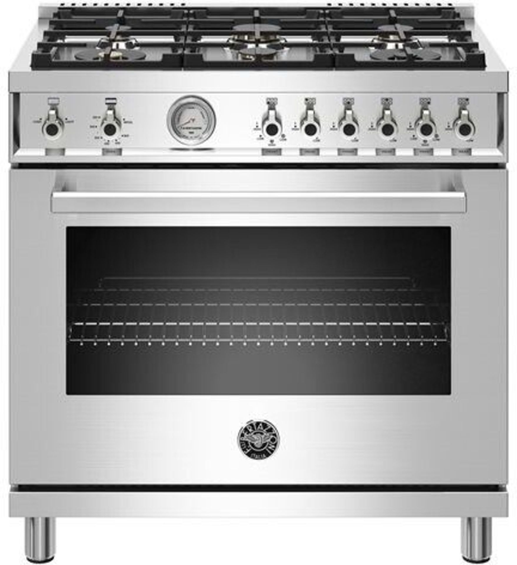 Bertazzoni mod. PROF366GASXTLP, BZ-36'' Prof Series Gas Range, 6-Burners, Stainless Steel