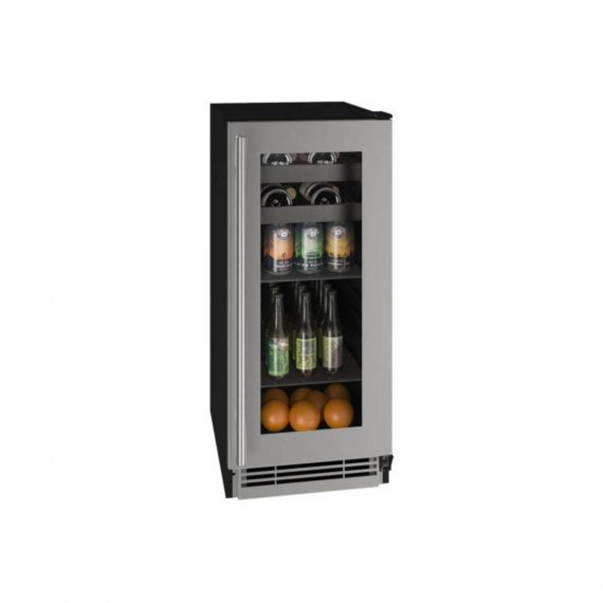 U-Line mod. UHBV115-SG01A, 15'' UL-Beverage Center, Reversible Hinge, Stainless Steel Frame