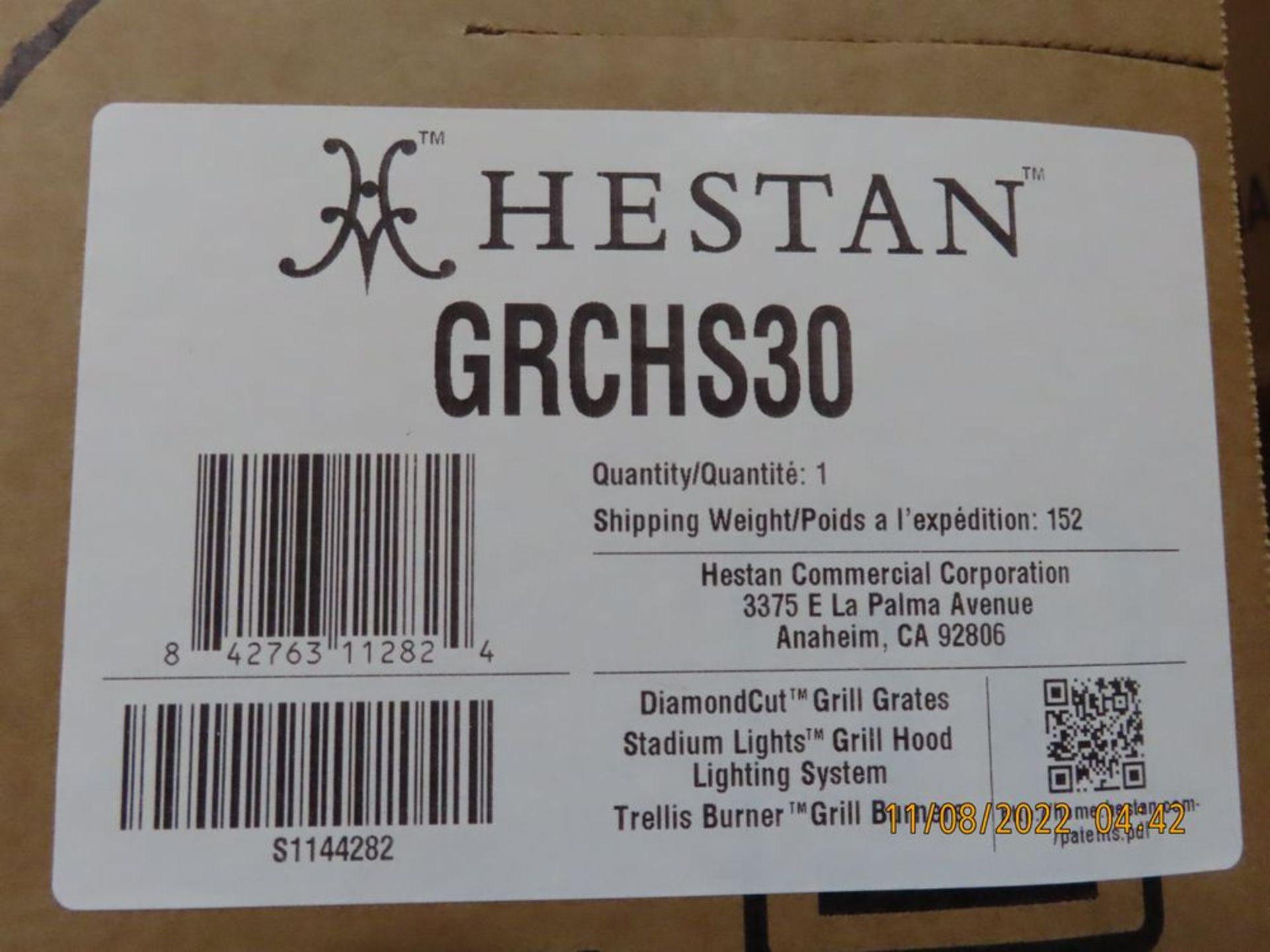 Hestan mod. GRCHS30, 30'' HE-Refreshment Center w/ 30'' High Shelf - Image 3 of 3