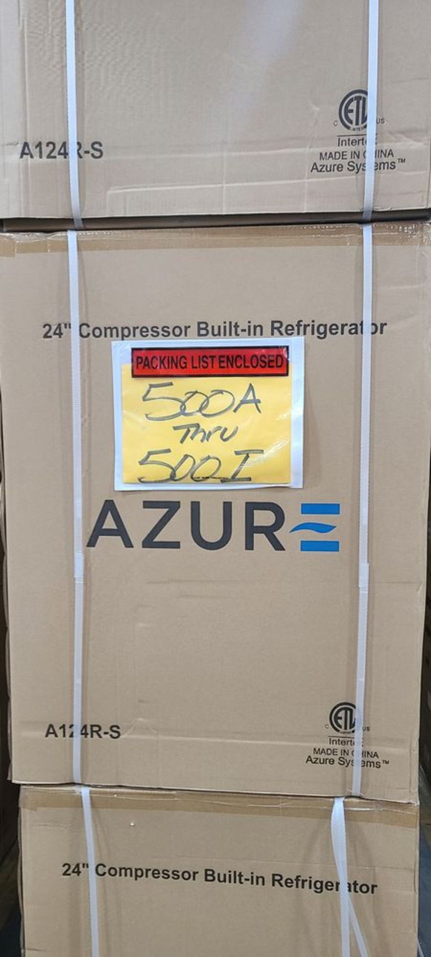 Azure Mod. 124R-S, AZ-24" Refrigerator w/ S.S. Door - Image 2 of 3