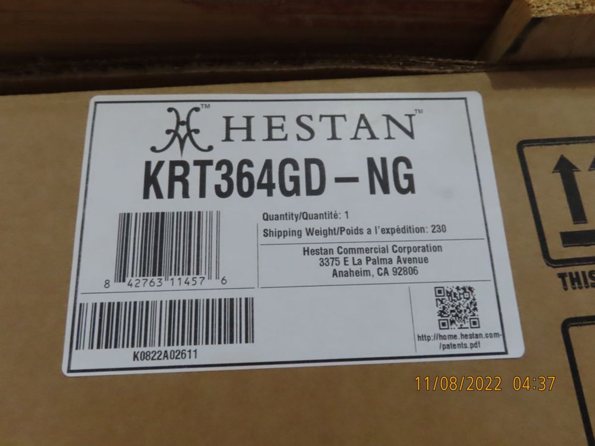 Hestan mod. KRT364GD-NG, 36'' HE-Range top 4-Burner w/ Griddle - Image 3 of 3