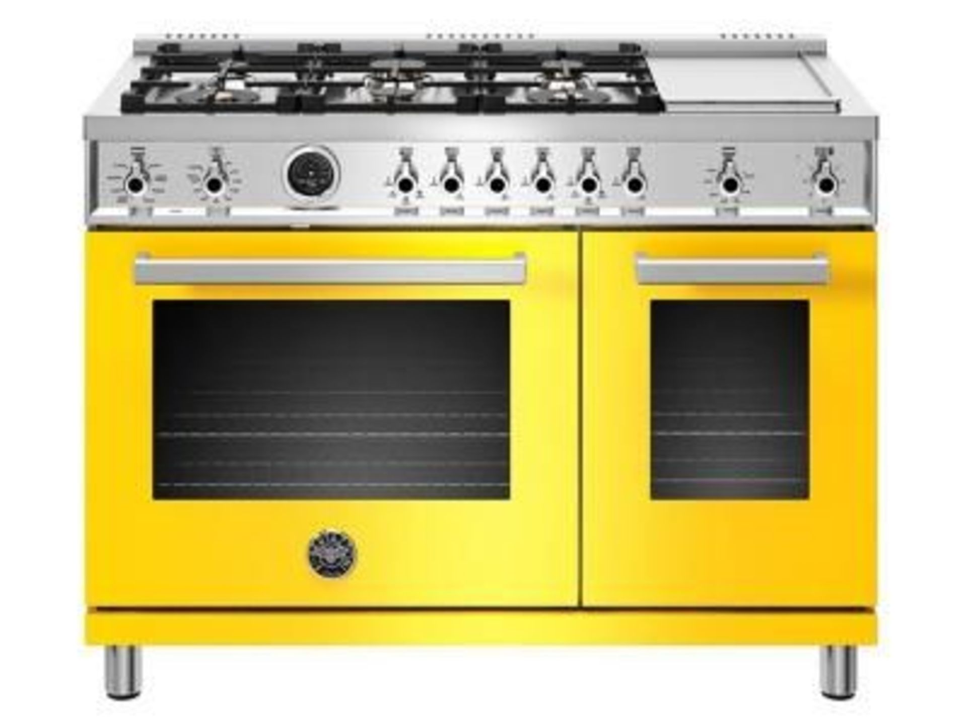 Bertazzoni mod. PROF486GDFSGIT, BZ-48'' Prof Series Electric Range, Yellow