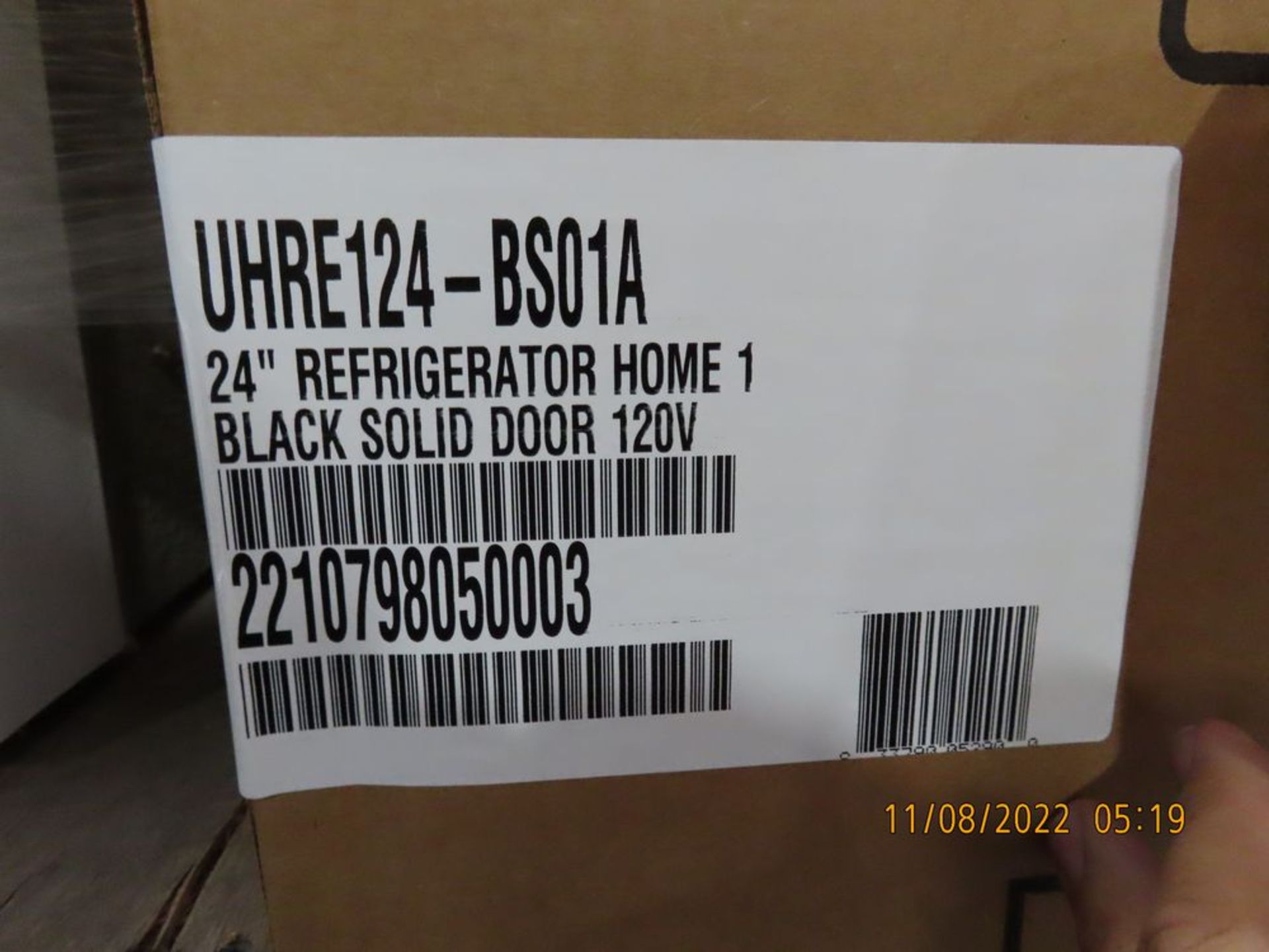 U-Line mod. UHRE124-BS014, UL-Solid Under Counter Refrigerator, 24'', Reversible Hinge, Black, - Image 3 of 3