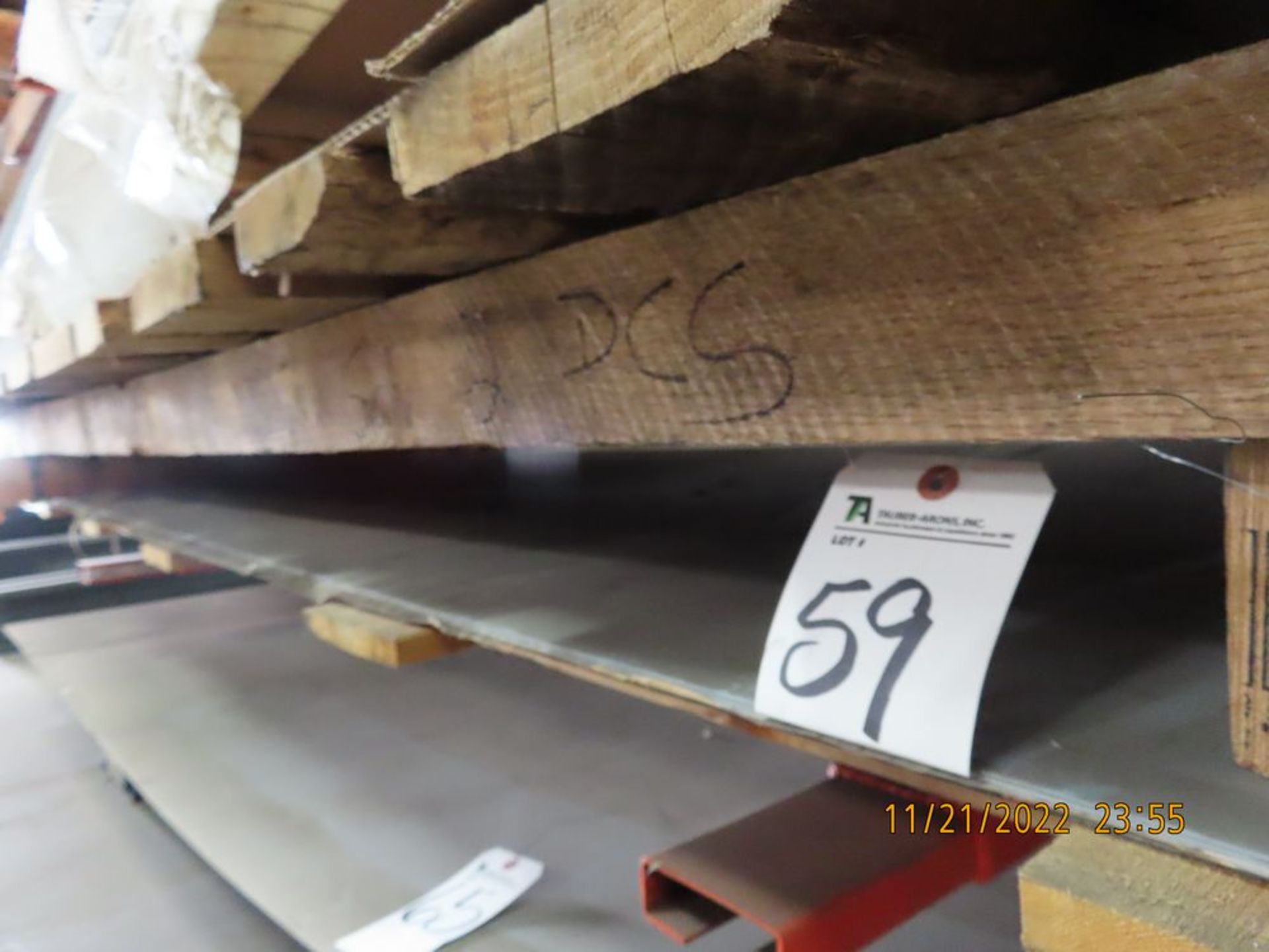 (Lot) 16-Gauge EG-Paint-Loc, Gauge 0.063 Size 48'' x 120'' Approx. Weight 400 lb. (Qty 4)