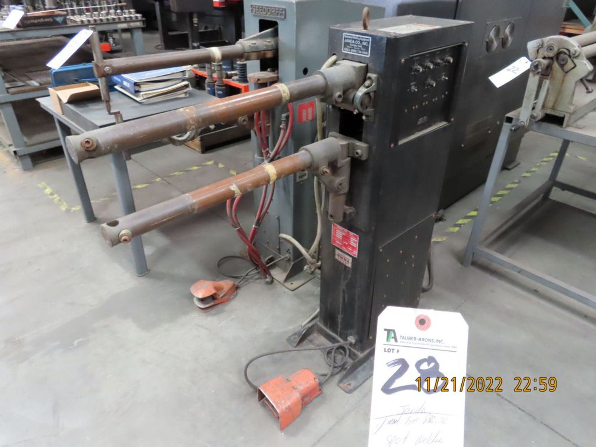 Janda Type R30-30, Spot Welder, 30 KVA S/N R-267L - Image 2 of 3