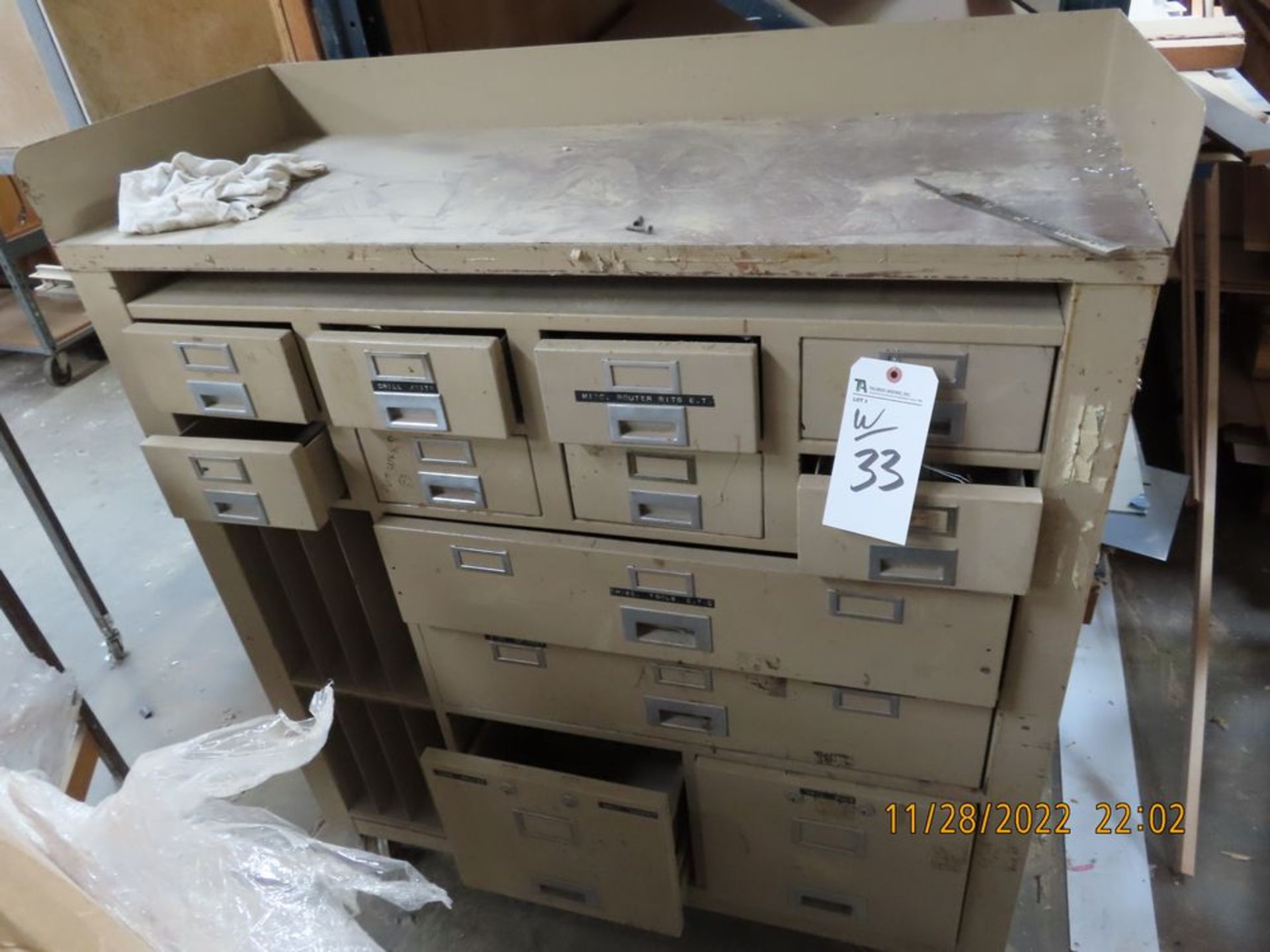 (Lot) Parts Cabinet (2 Cabinets) (LOCATION: 11170 Thurston Lane, Jurupa Valley, CA -- CONTACT --