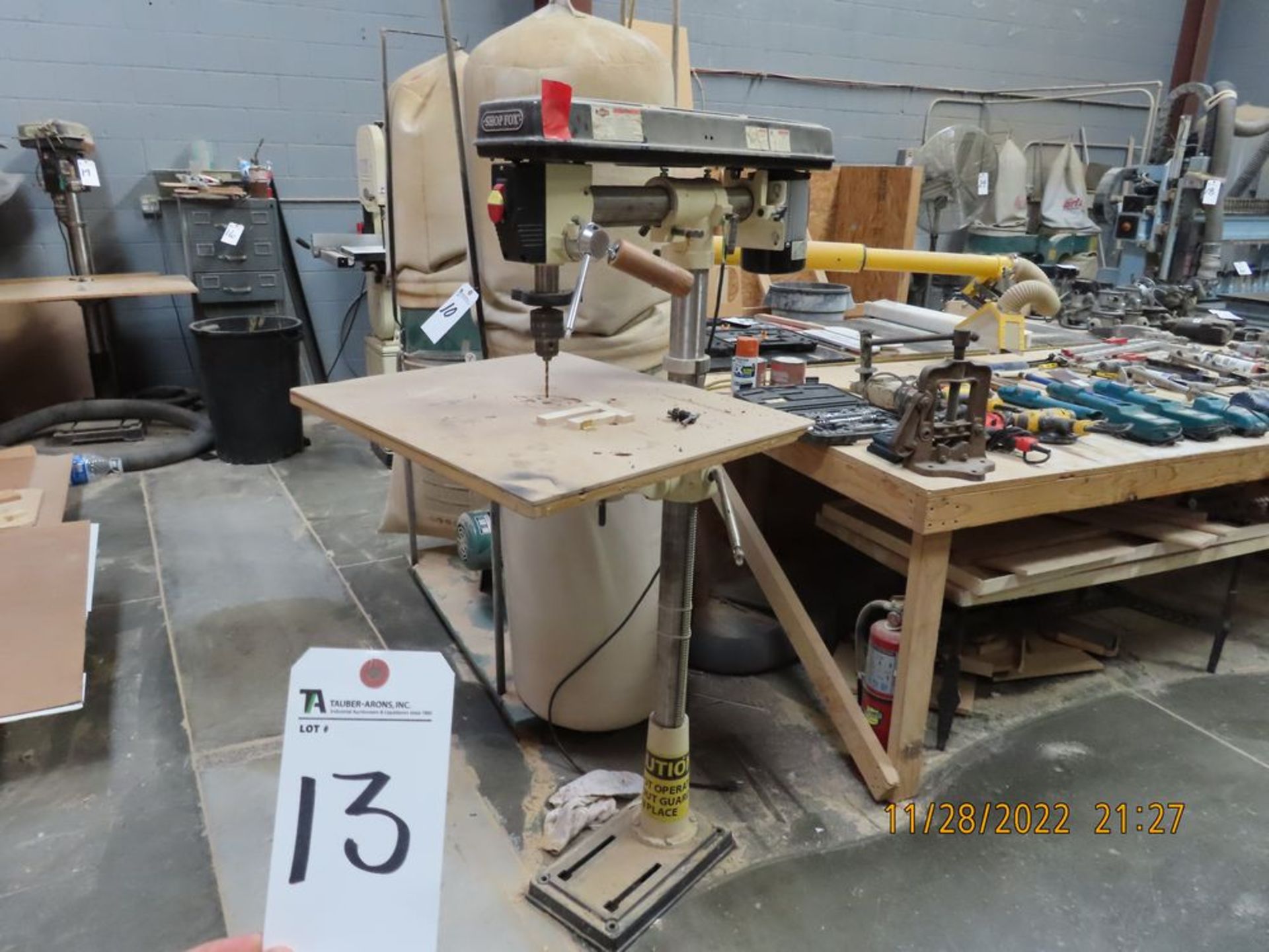 Shopfox Pedestal Drill Press (LOCATION: 11170 Thurston Lane, Jurupa Valley, CA -- CONTACT --