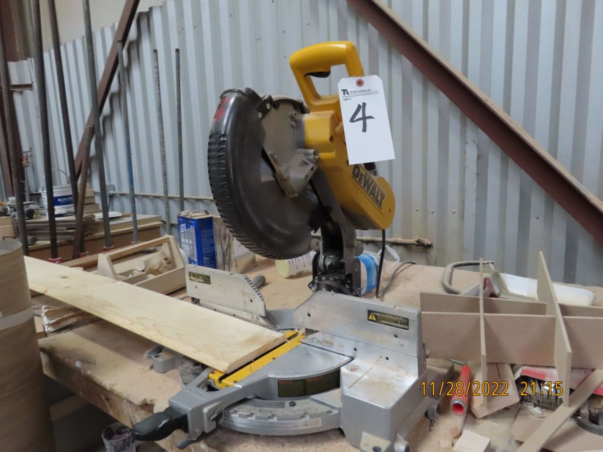 DeWalt 12'' Compound Miter Saw (LOCATION: 11170 Thurston Lane, Jurupa Valley, CA -- CONTACT --