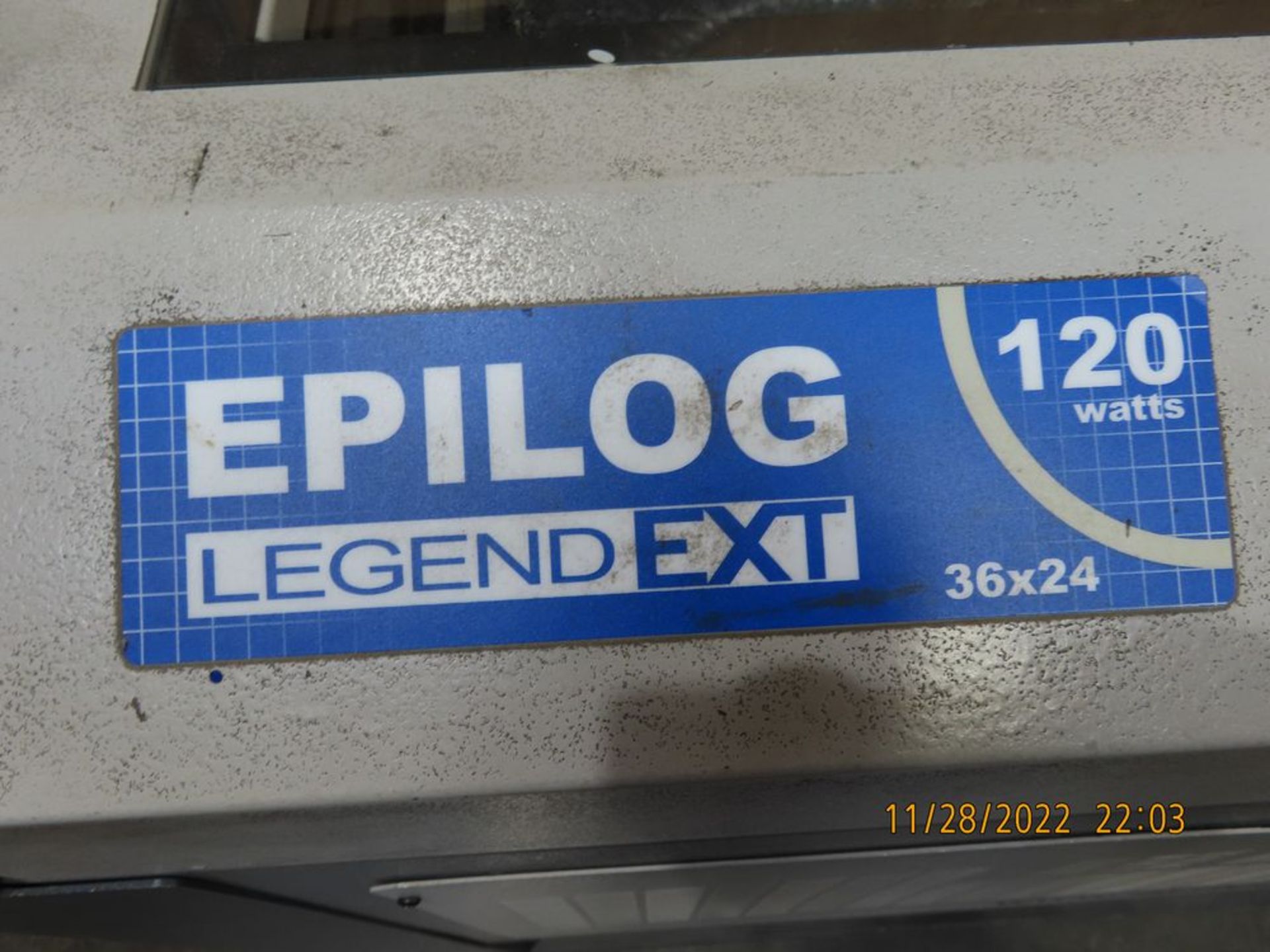 (2011) Epilog Legend EXT, 36'' x 24'' Laser System; S/N 9120-1121223624R (LOCATION: 11170 Thurston - Image 4 of 4