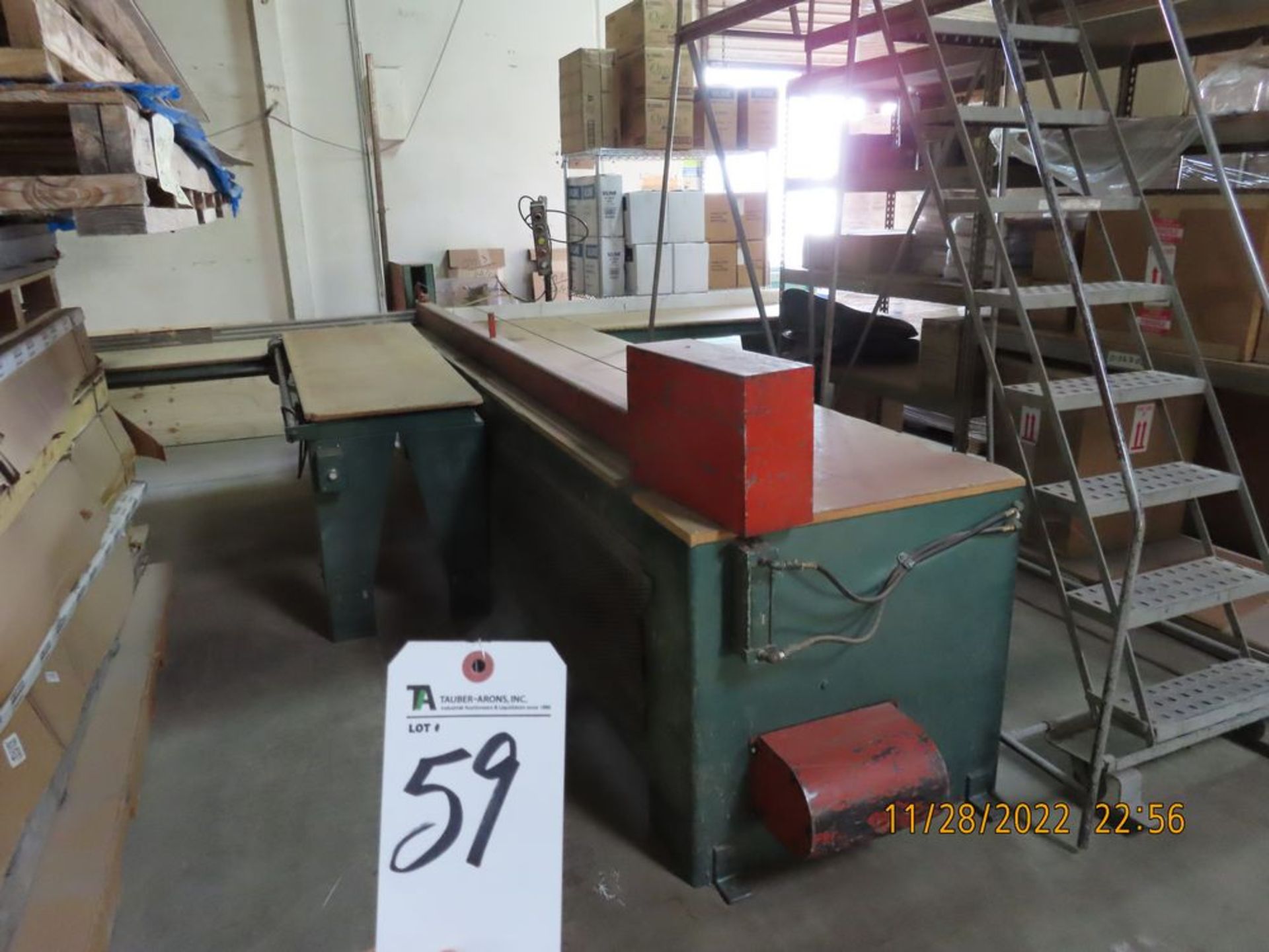 Rayco mod. 76-104, 126'' Panel Saw (LOCATION: 2226 Castle Harbour Place, Ontario, CA -- Contact --