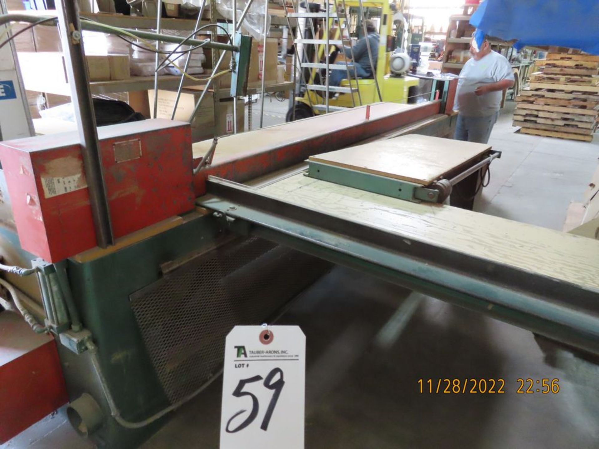 Rayco mod. 76-104, 126'' Panel Saw (LOCATION: 2226 Castle Harbour Place, Ontario, CA -- Contact -- - Image 2 of 3