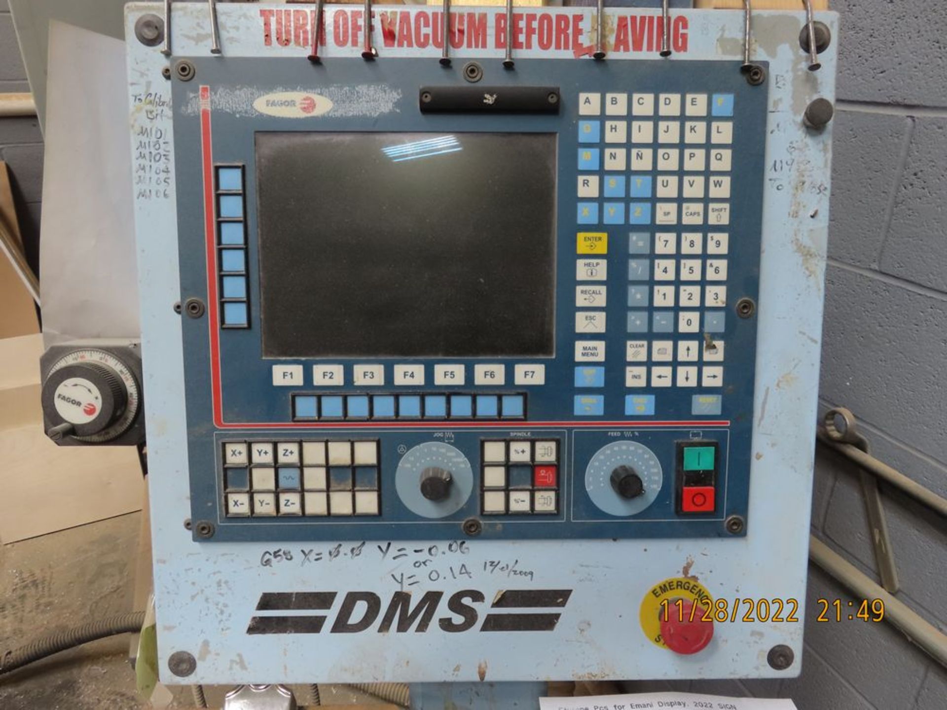 (2006) DMS mod. 3B-5-10SCXLXX, CNC Router 10' x 5' Table w/ 7-Post ATC (No Vaccum Pump) (LOCATION: - Image 4 of 6