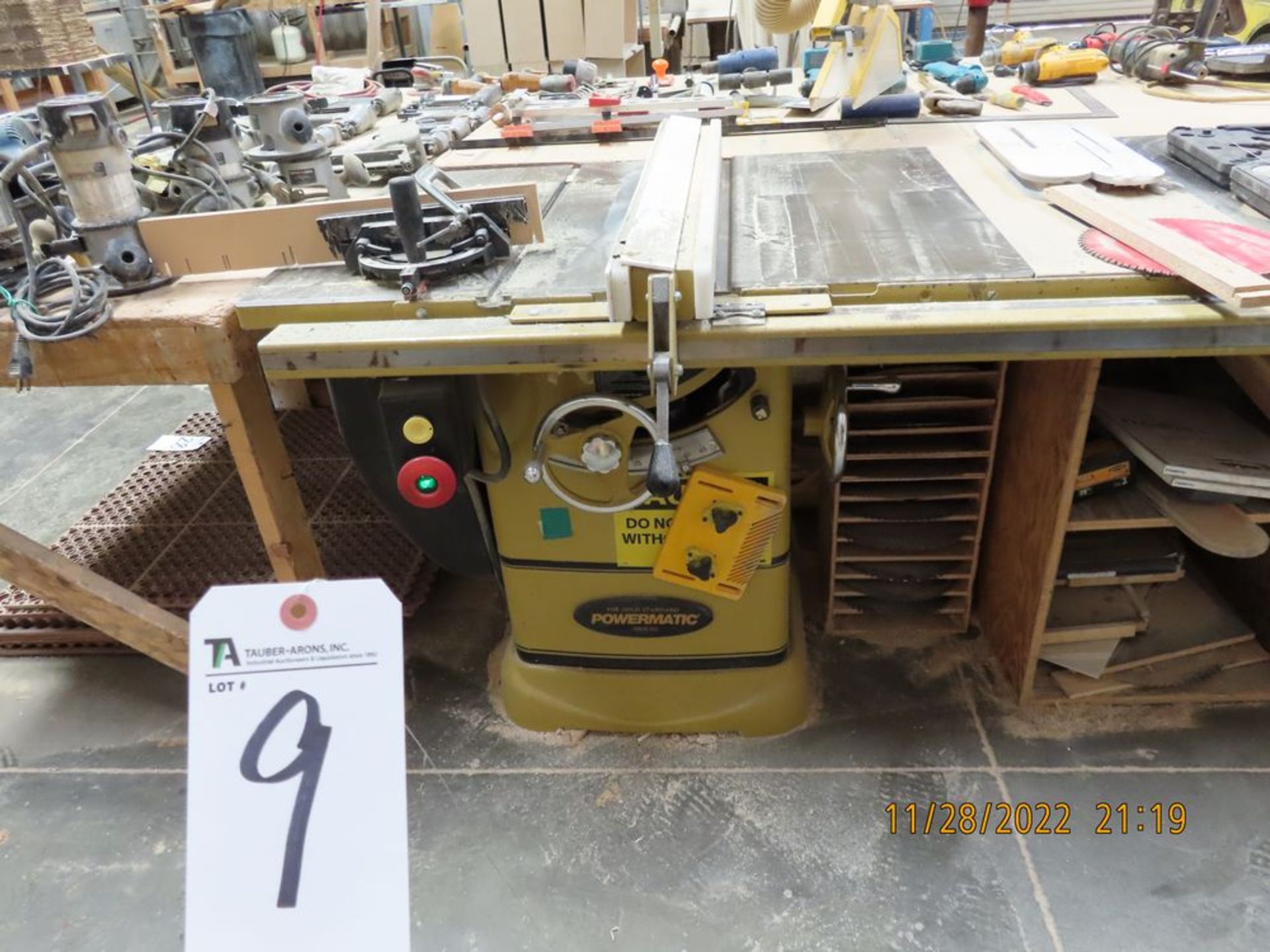 Powermatic mod. 2000, 12'' Table Saw w/ Excaliber Safety Guard; S/N 13112000121 (LOCATION: 11170