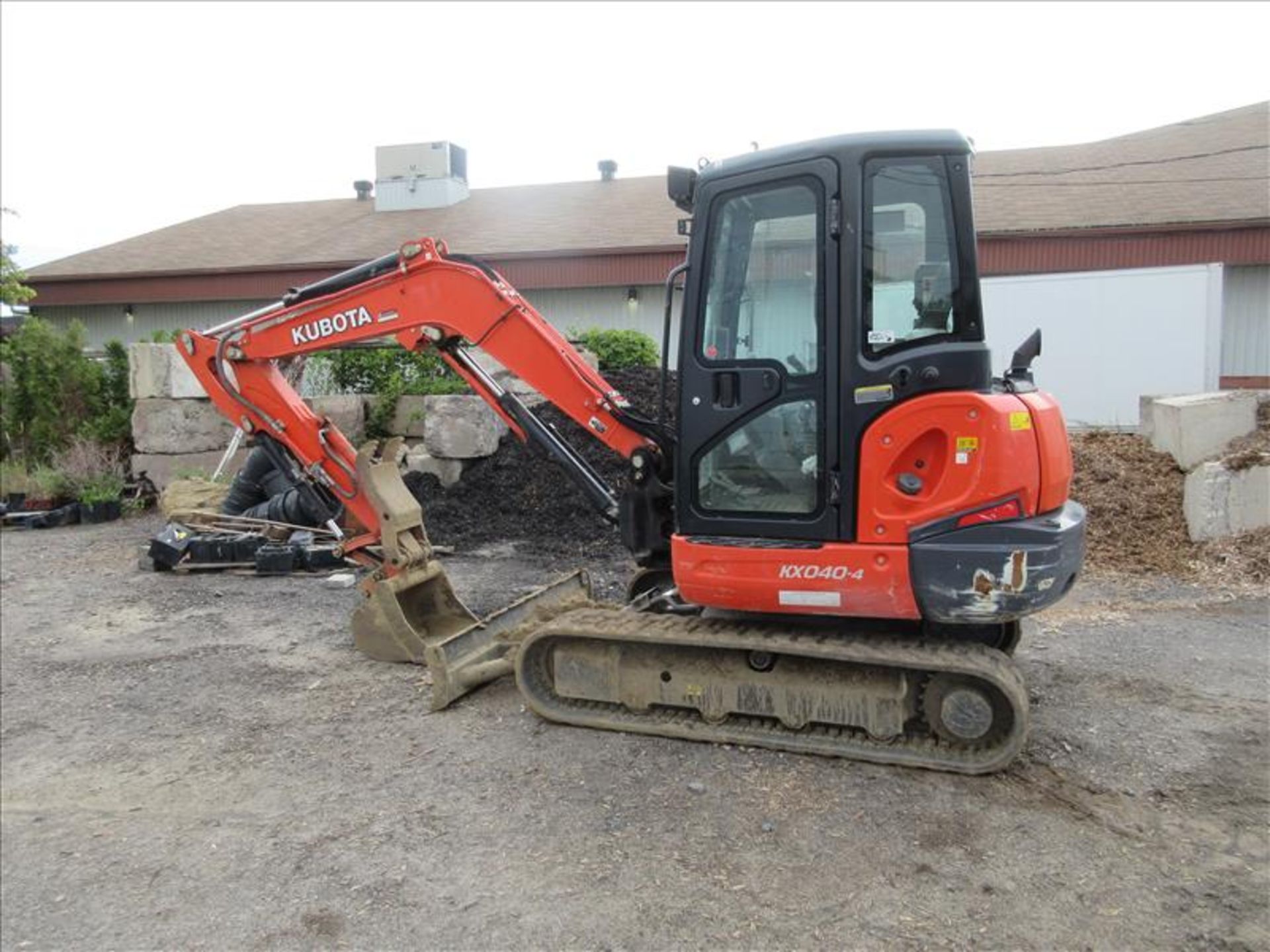 Kubota KX040-4G Mini Hydraulic Excavator, auxiliairy hydraulic system, hydraulic Q/C, rubber tracks, - Image 4 of 16