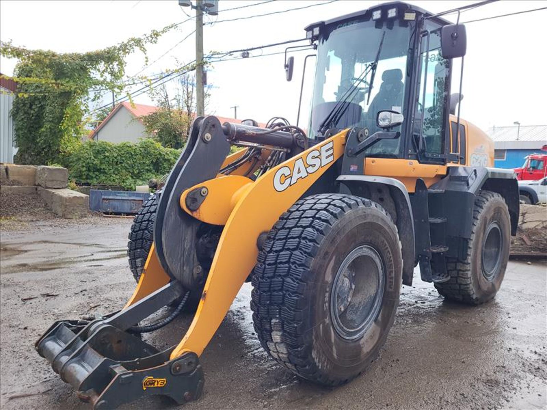 Case 621G Wheel Loader, enclosed cab, auxiliairy hydraulic system, GRYB Q/C, rearview camera, X