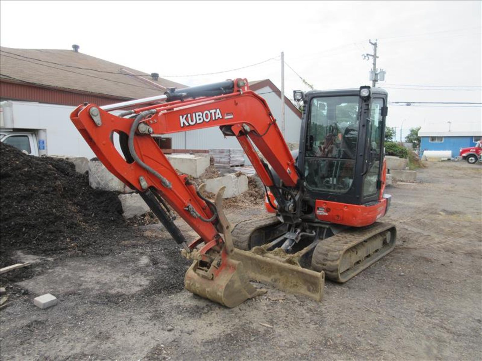 Kubota KX040-4G Mini Hydraulic Excavator, auxiliairy hydraulic system, hydraulic Q/C, rubber tracks,